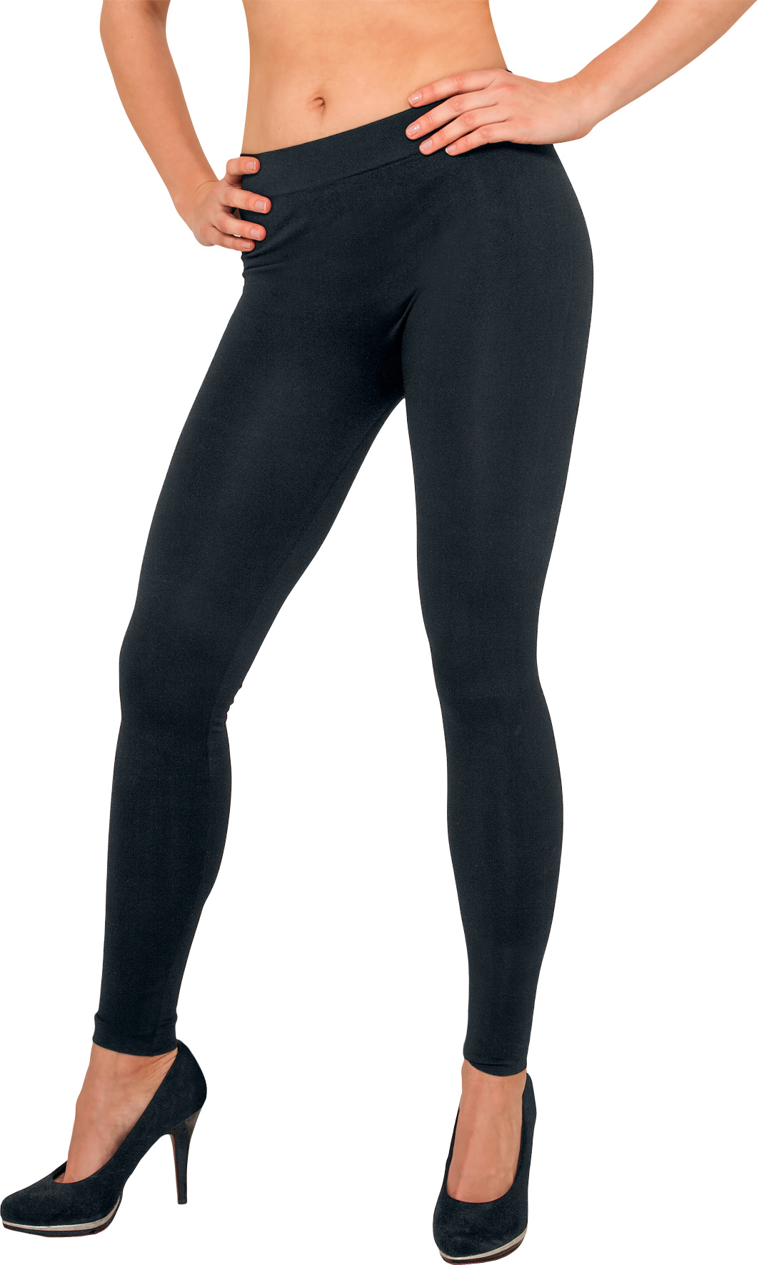 Urban Classics Leggings - Ladies PA Leggings - XS bis XL - für Damen - Größe L - schwarz