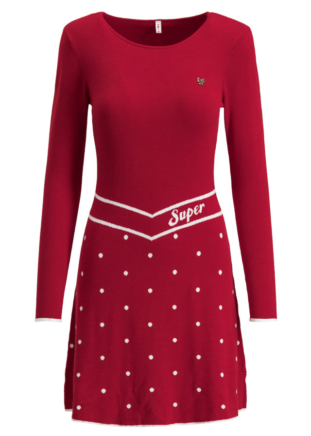 Strickkleid punktemädel