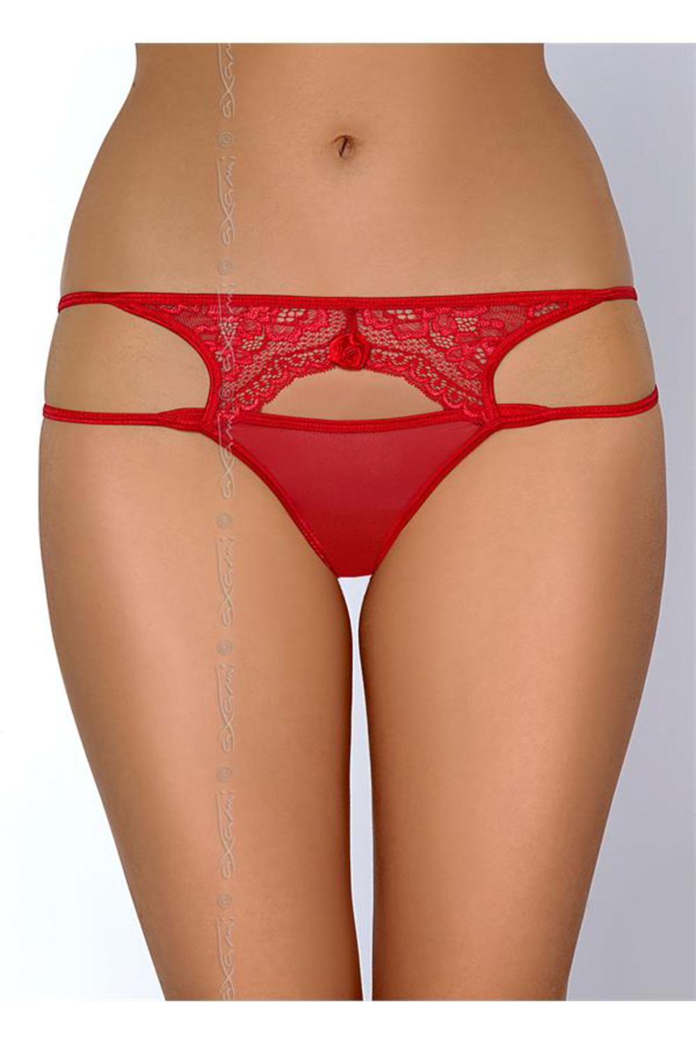 Axami knapper sexy String mit sexy Ausschnitt in rot