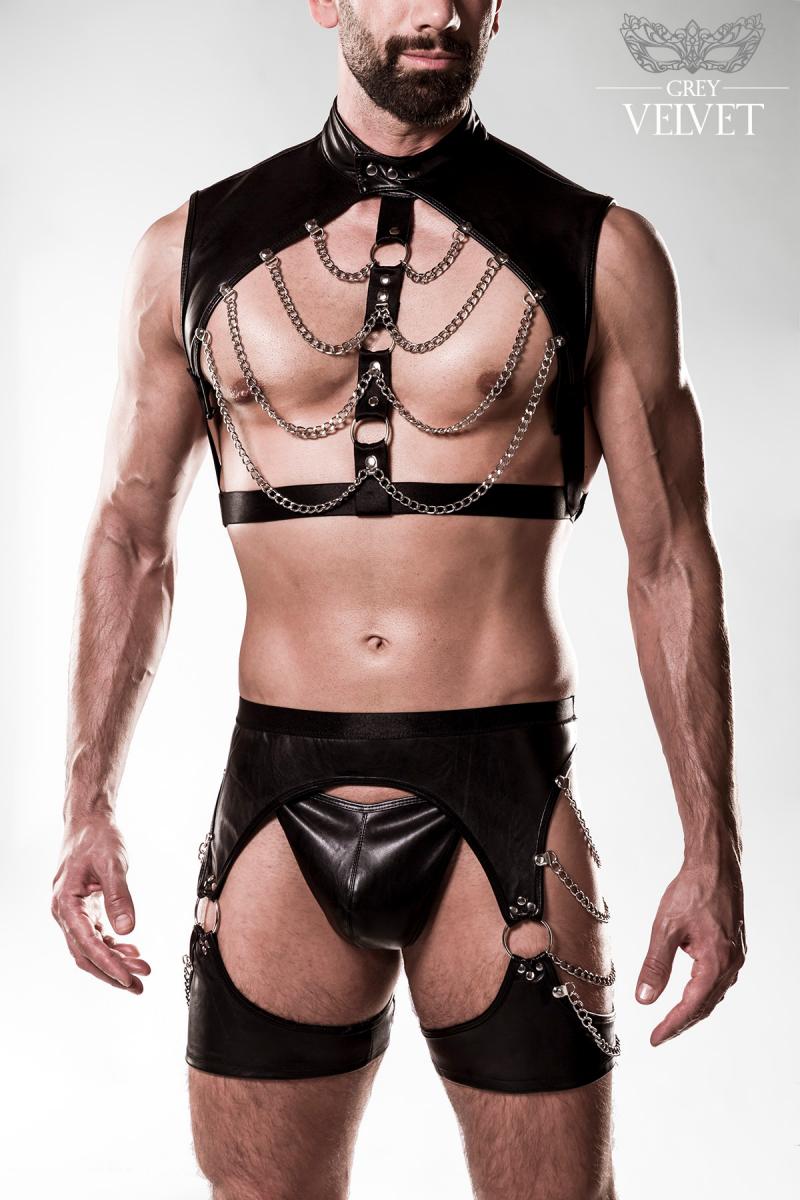 Herren Erotik Harness-Set von Grey Velvet Men