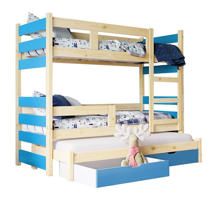 99rooms Lissy Etagenbett Kiefer Himmelblau
