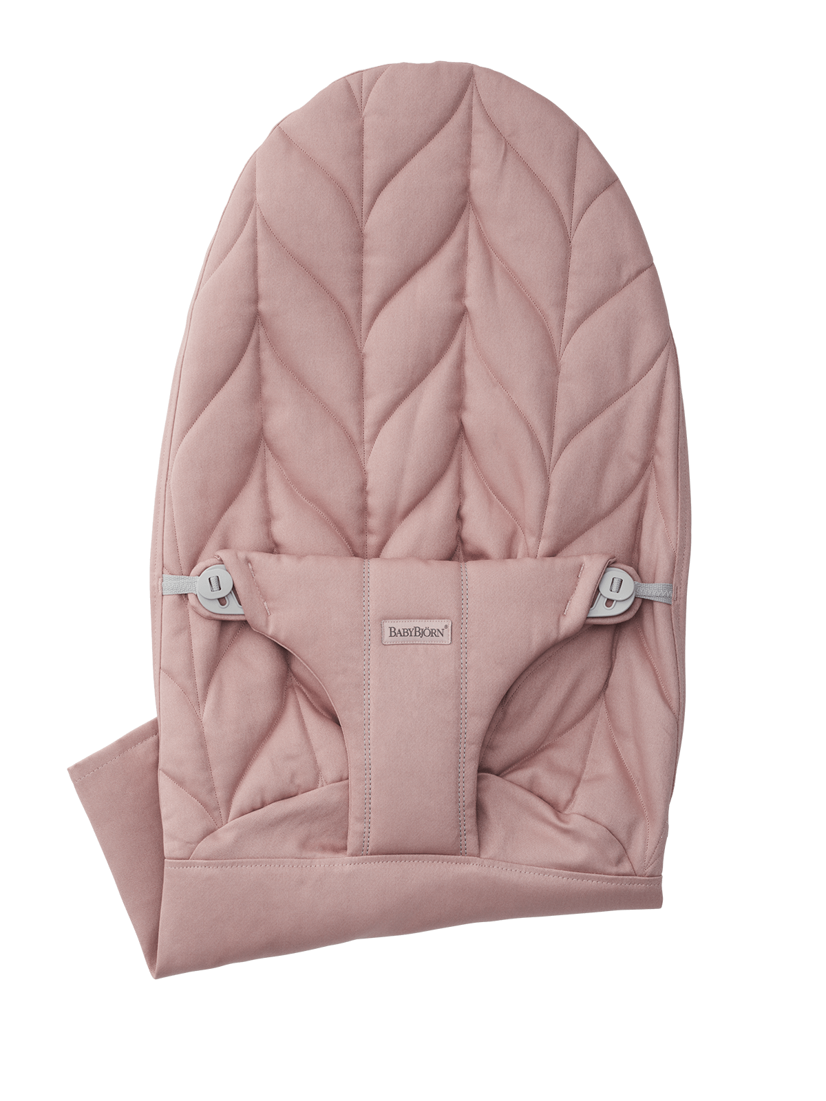 Zusätzlicher Stoffsitz für Babywippe Bliss - Altrosa / Gewebt, Blütenblatt-Steppung