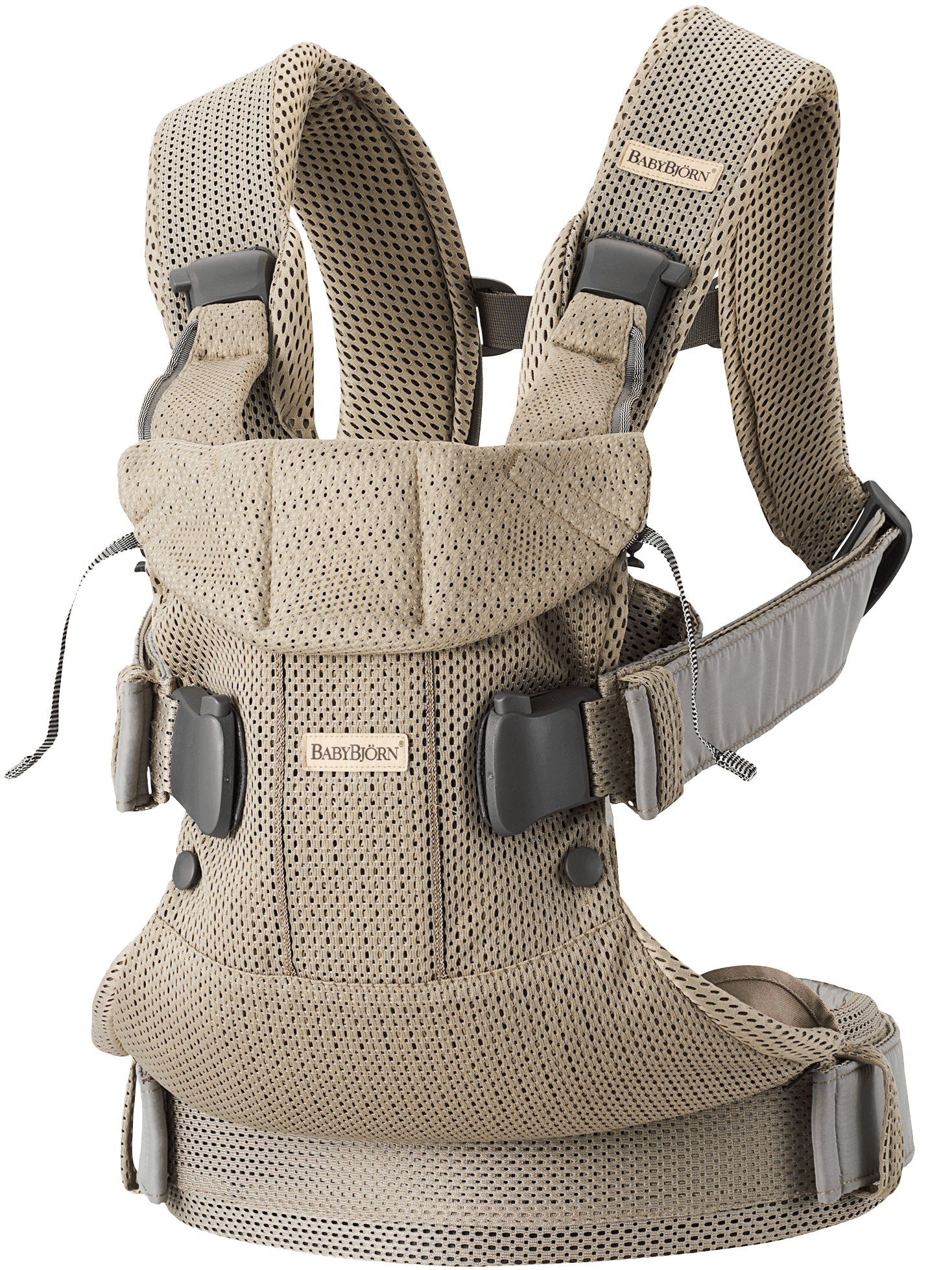 Babytrage One Air - Grau beige / 3D-Netzstoff
