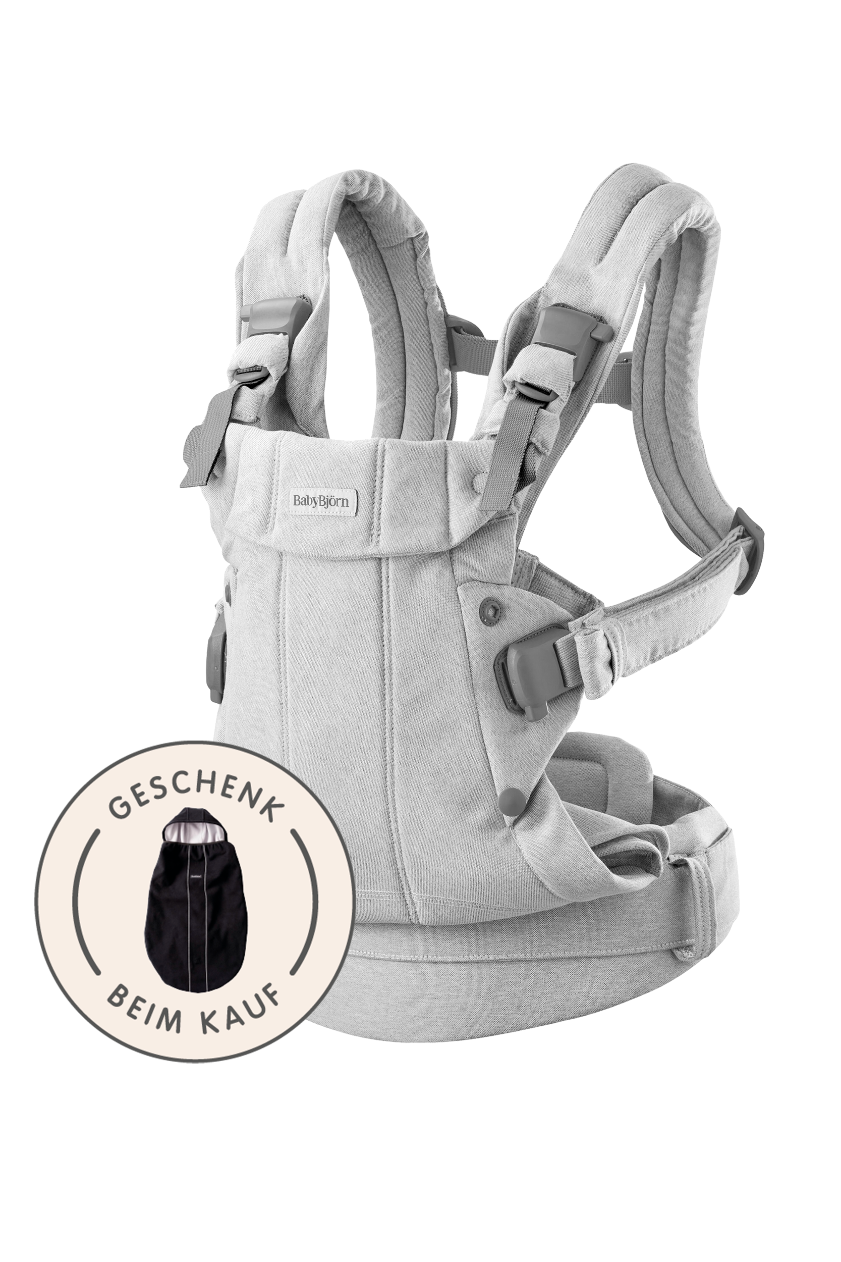 Babytrage Harmony - Hellgrau / Gewebt Melange