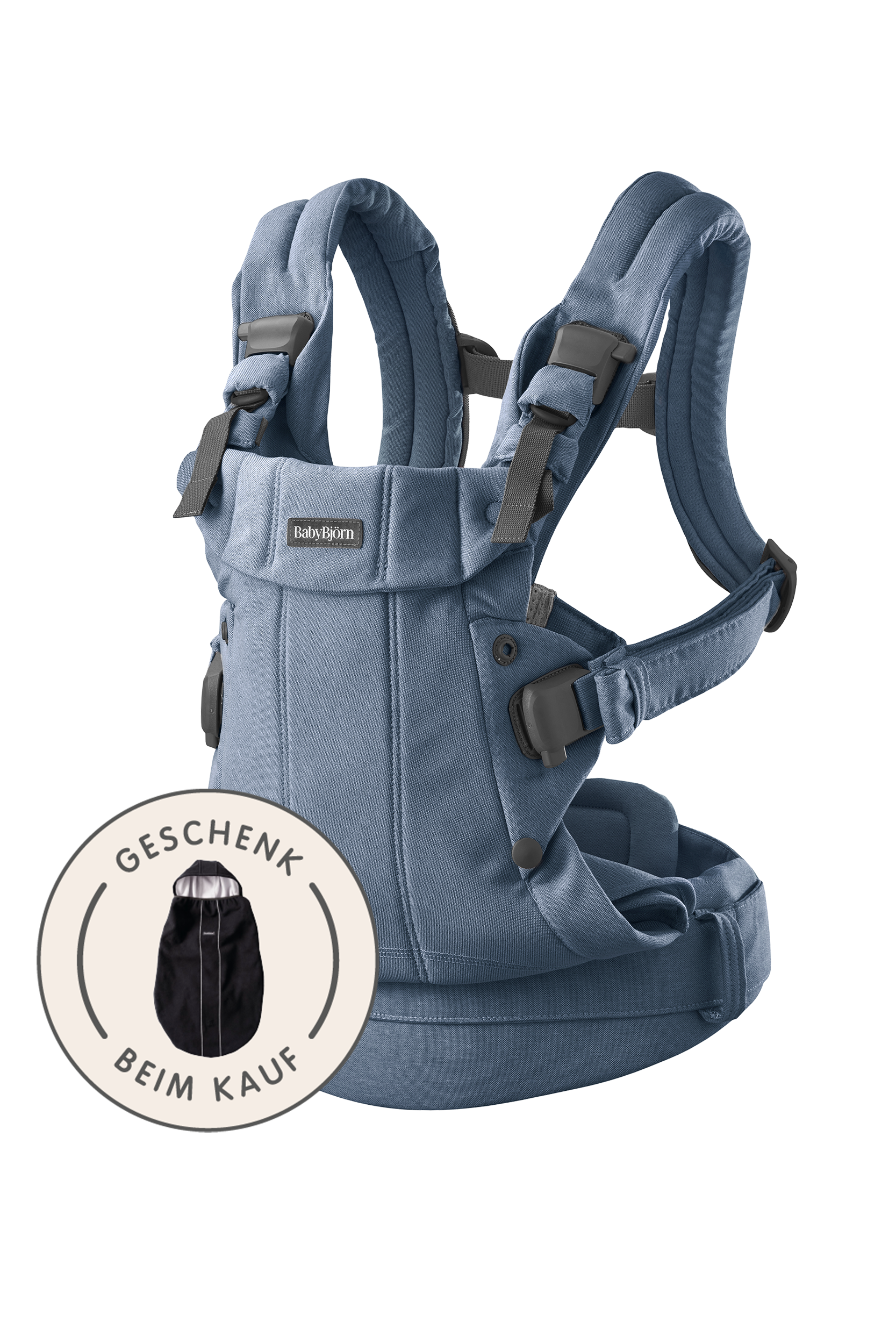 Babytrage Harmony - Blau / Gewebt Melange