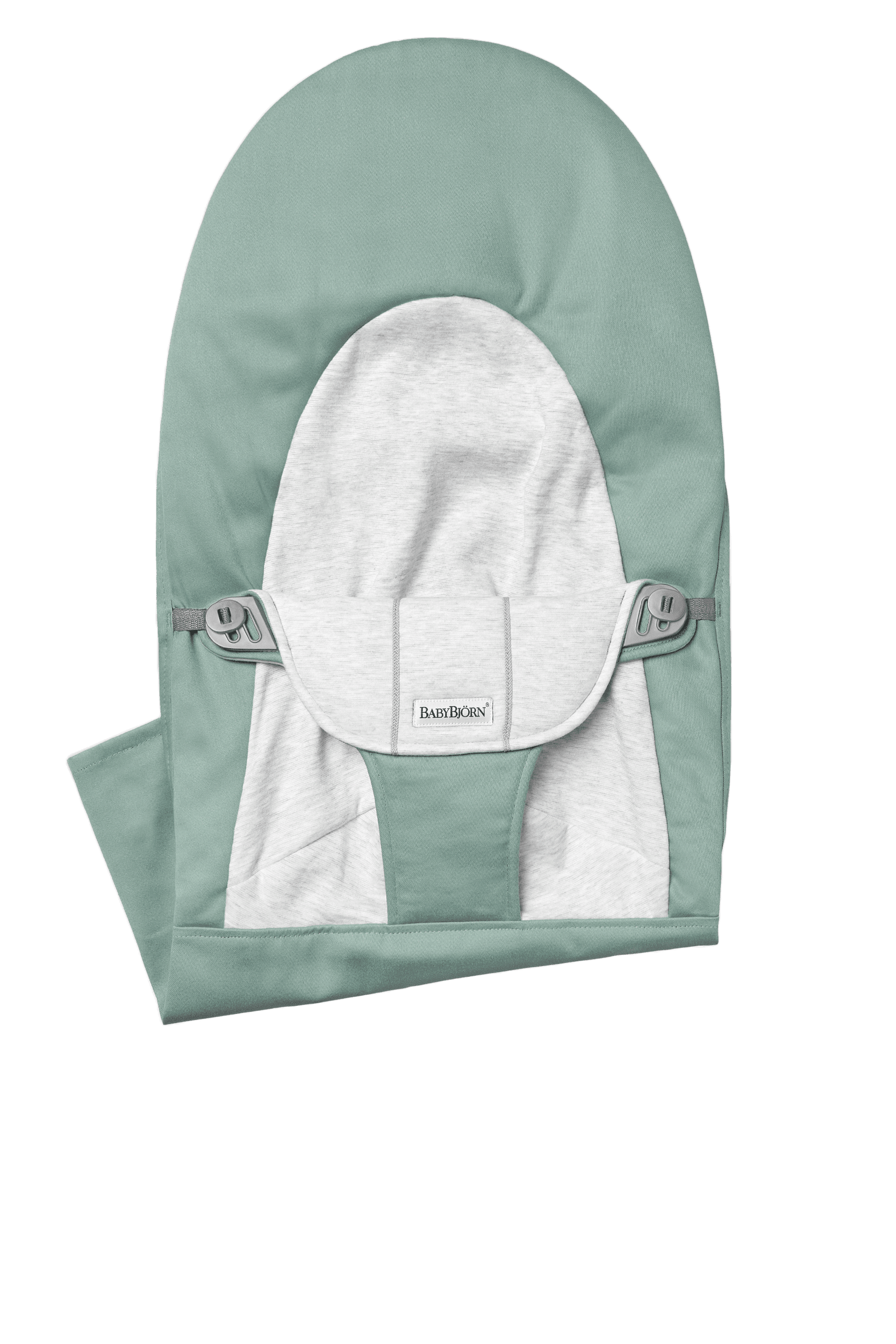 Zusätzlicher Stoffsitz für Babywippe Balance Soft - Graugrün/Grau / Gewebt/Jersey