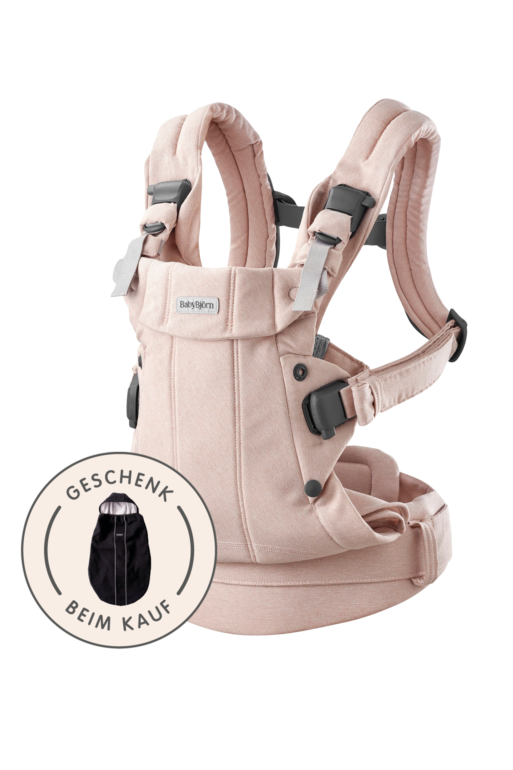 Babytrage Harmony - Hellrosa / Gewebt Melange