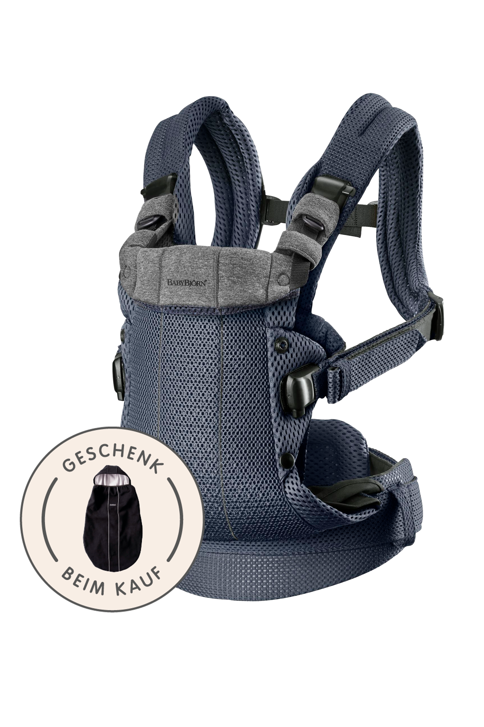 Babytrage Harmony - Anthrazitgrau / 3D-Netzstoff
