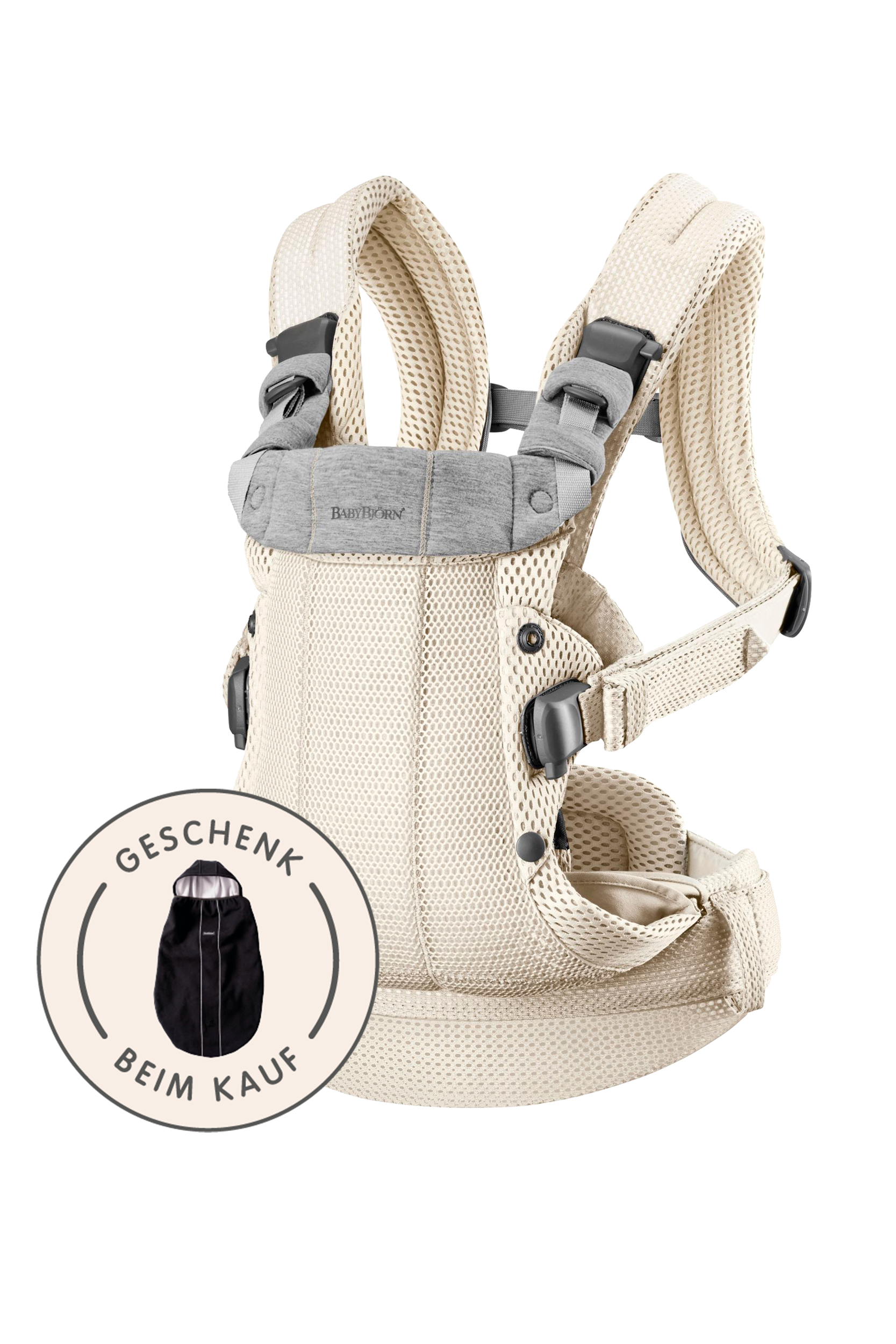 Babytrage Harmony - Creme / 3D-Netzstoff