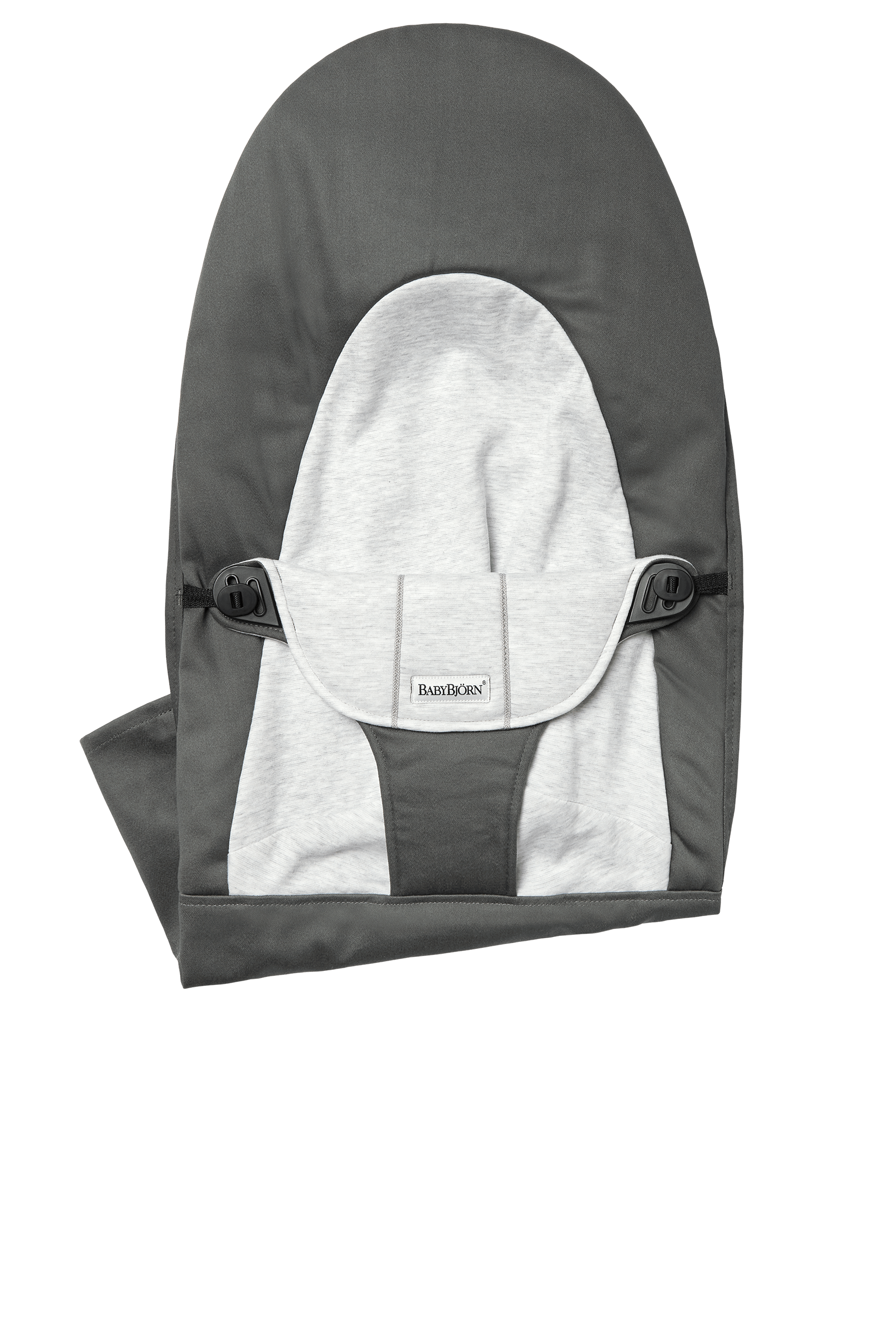 Zusätzlicher Stoffsitz für Babywippe Balance Soft - Dunkelgrau/Grau / Gewebt/Jersey
