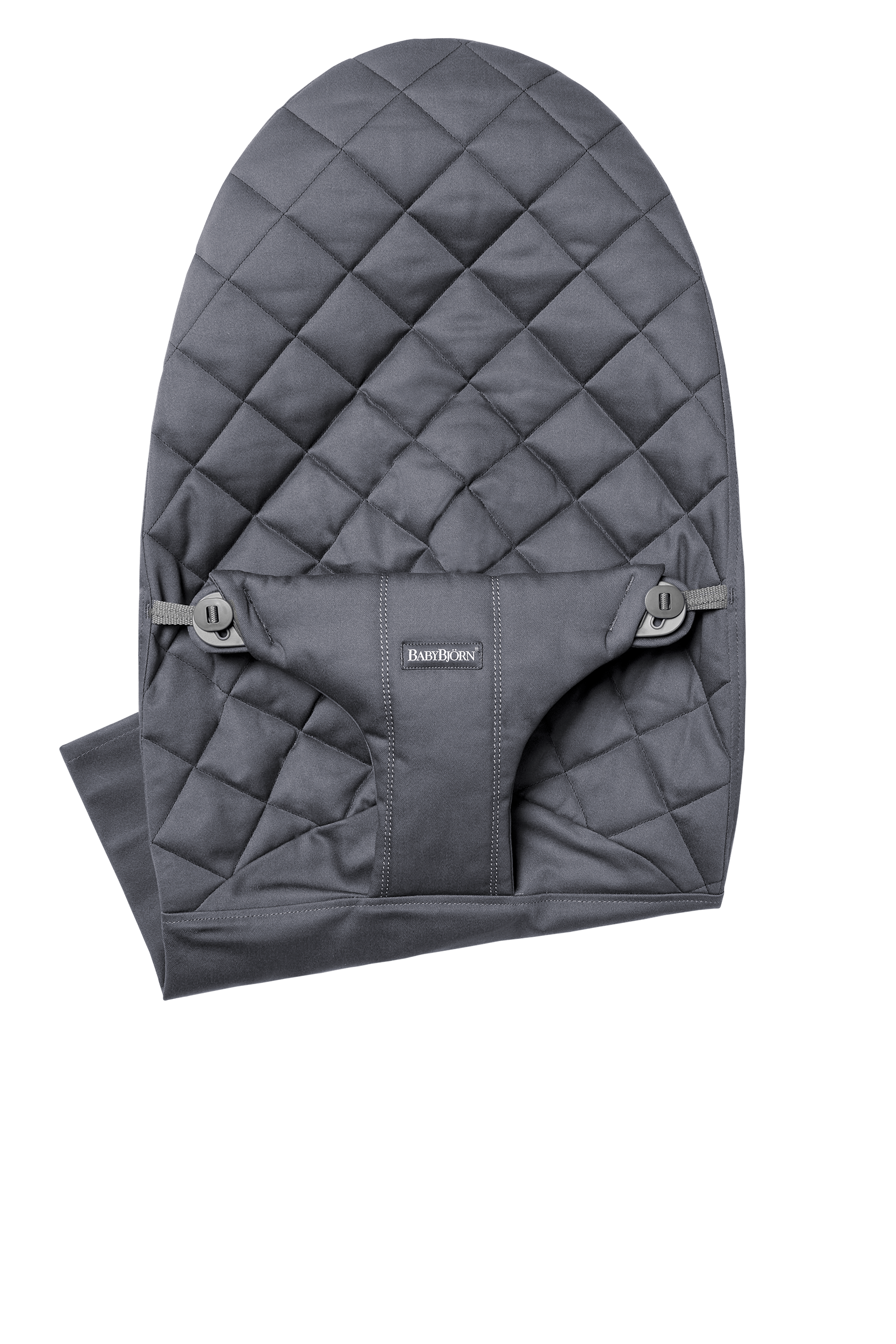 Zusätzlicher Stoffsitz für Babywippe Bliss - Anthrazitgrau / Gewebt, Klassische Steppung