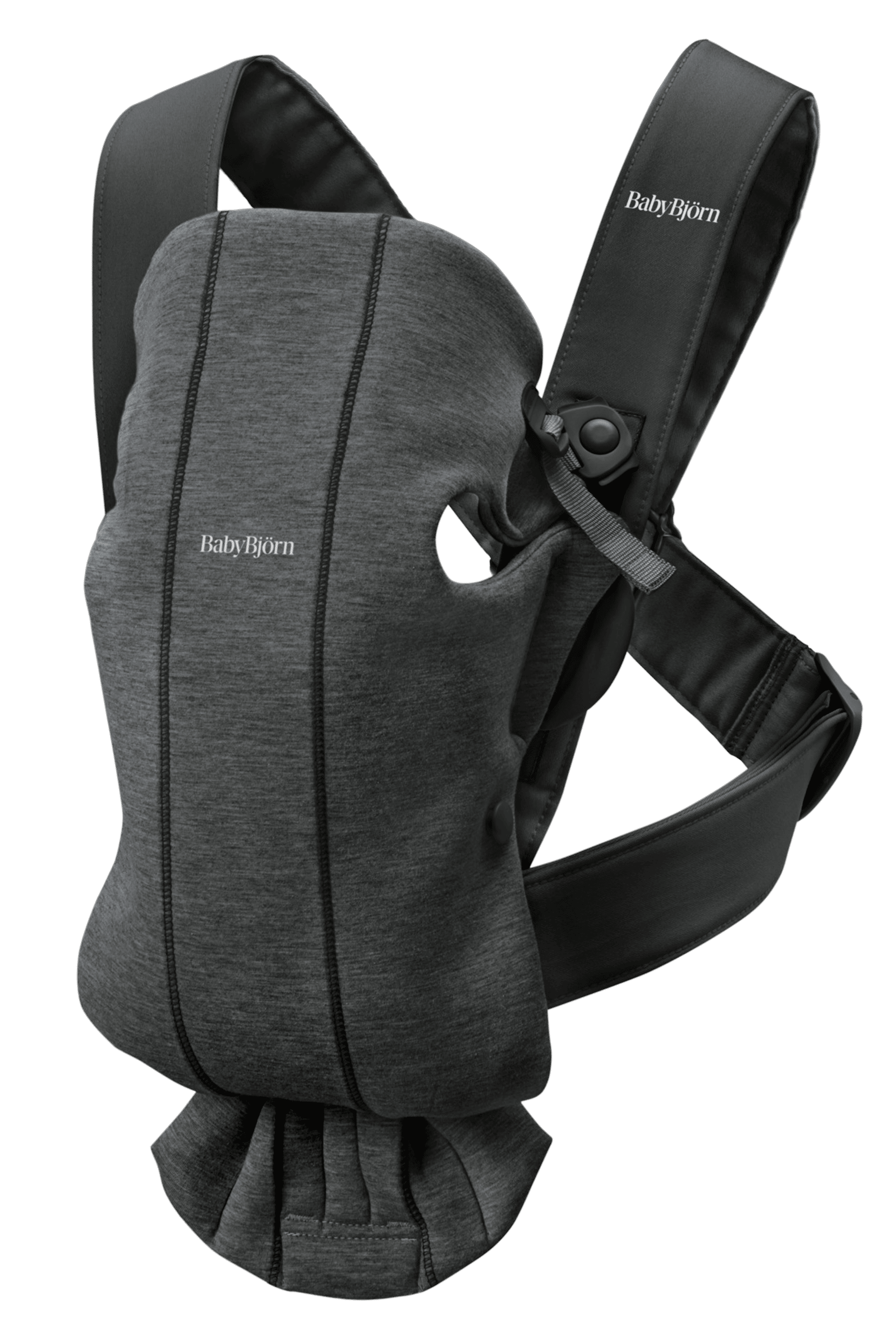 Babytrage Mini - Schwarzgrau / 3D-Jersey