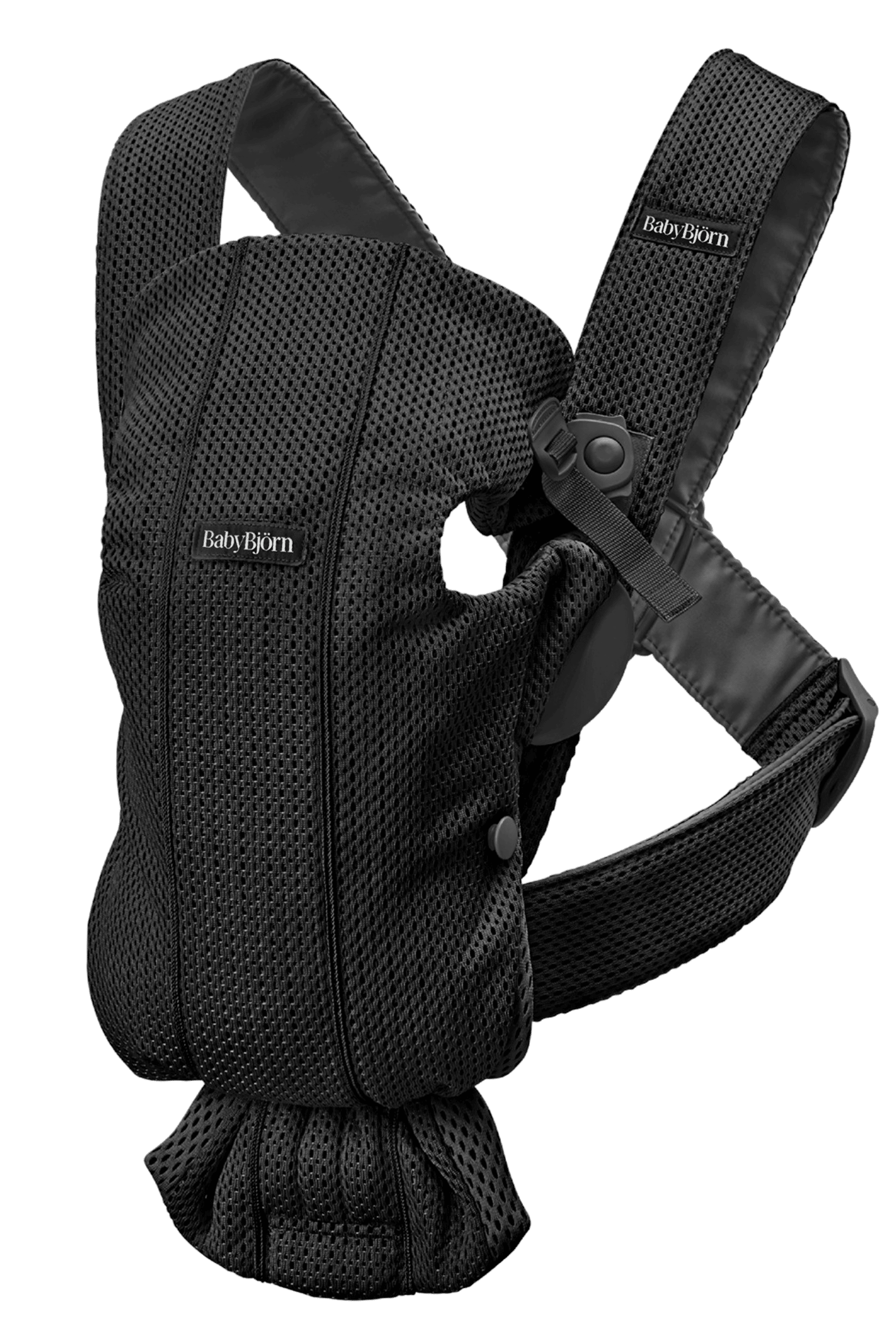 Babytrage Mini - Schwarz / 3D-Netzstoff