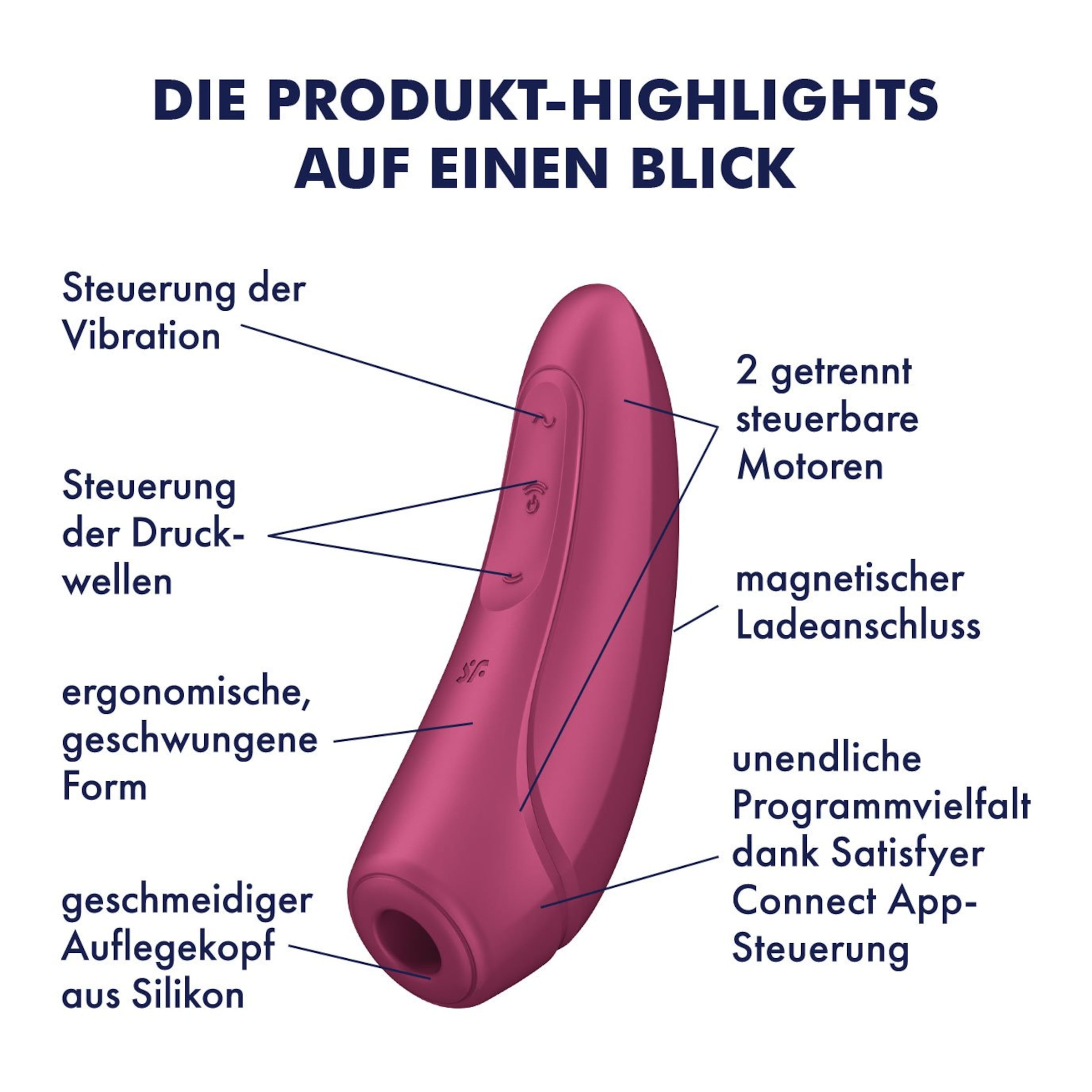 Satisfyer Curvy 1 Connect App, 13,5 cm