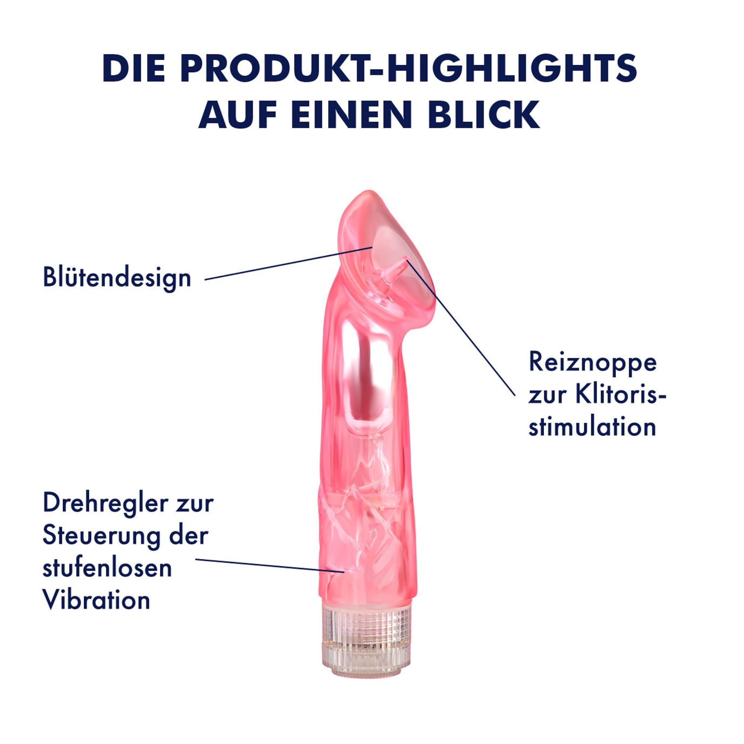 Oral-Klitorisvibrator, 20,5 cm