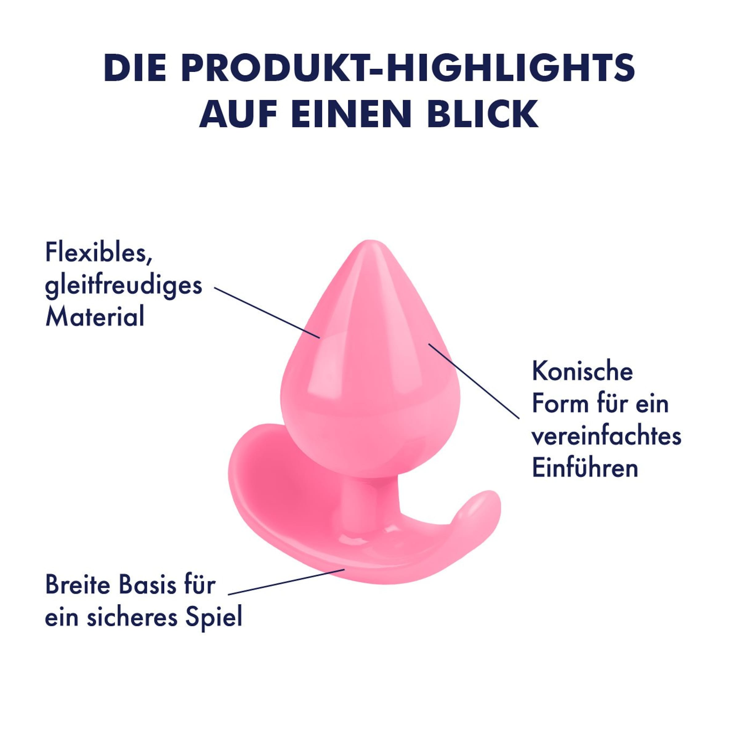 Konischer Analplug, 5,3 cm