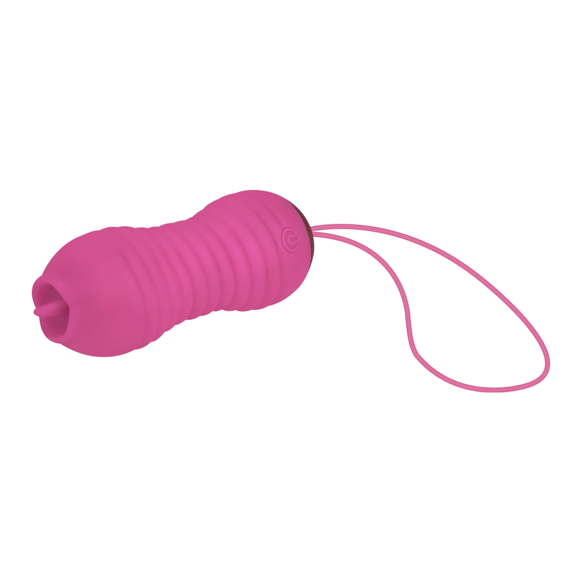 Stoßendes Vibro-Ei mit Zunge, 9 cm