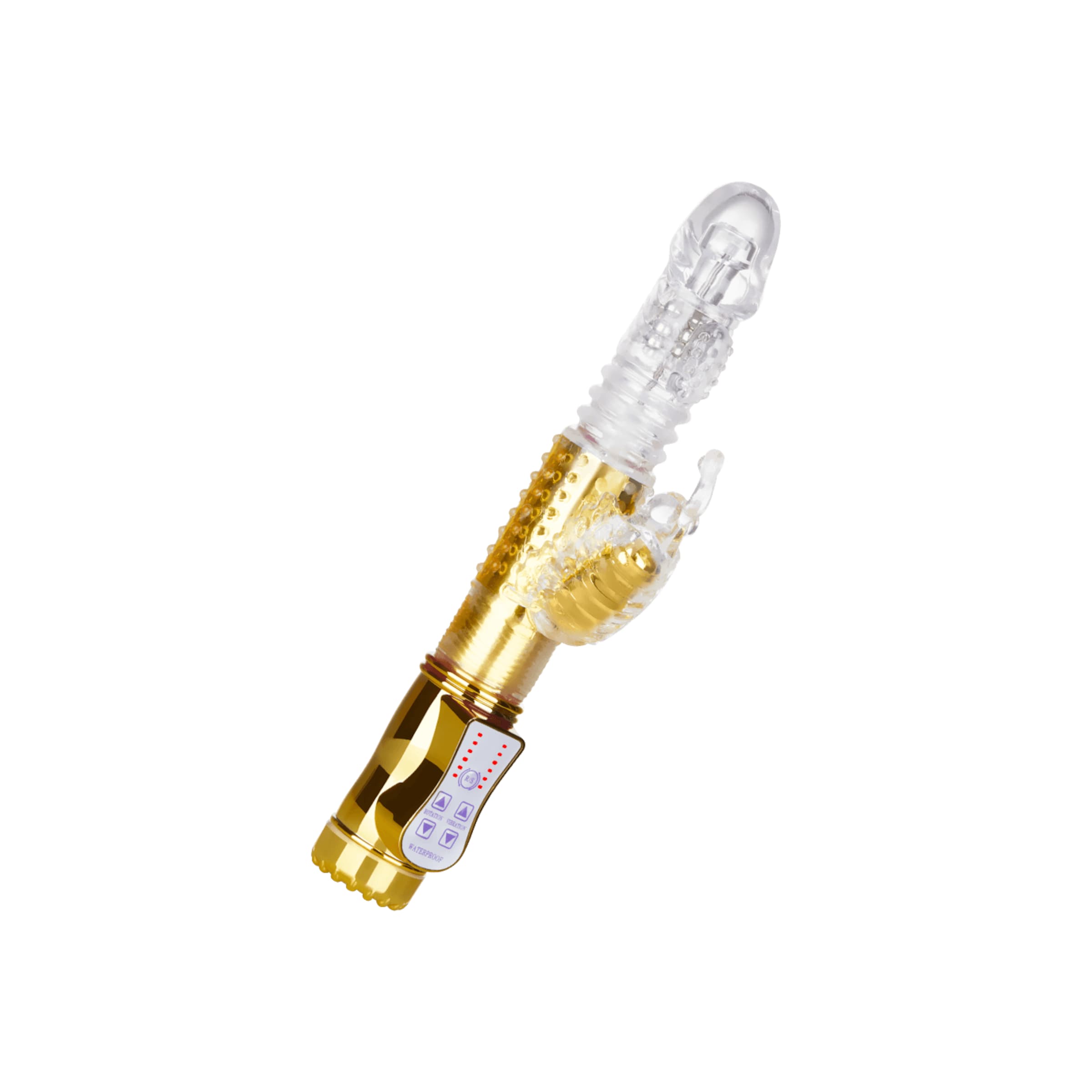 Stoßender Perlen vibrator, 26 cm