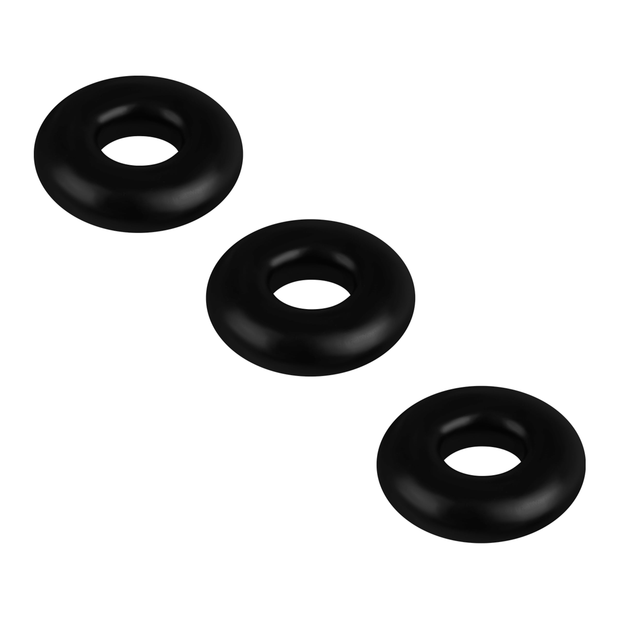 Donut-förmiges Penisring-Set, 3 tlg.