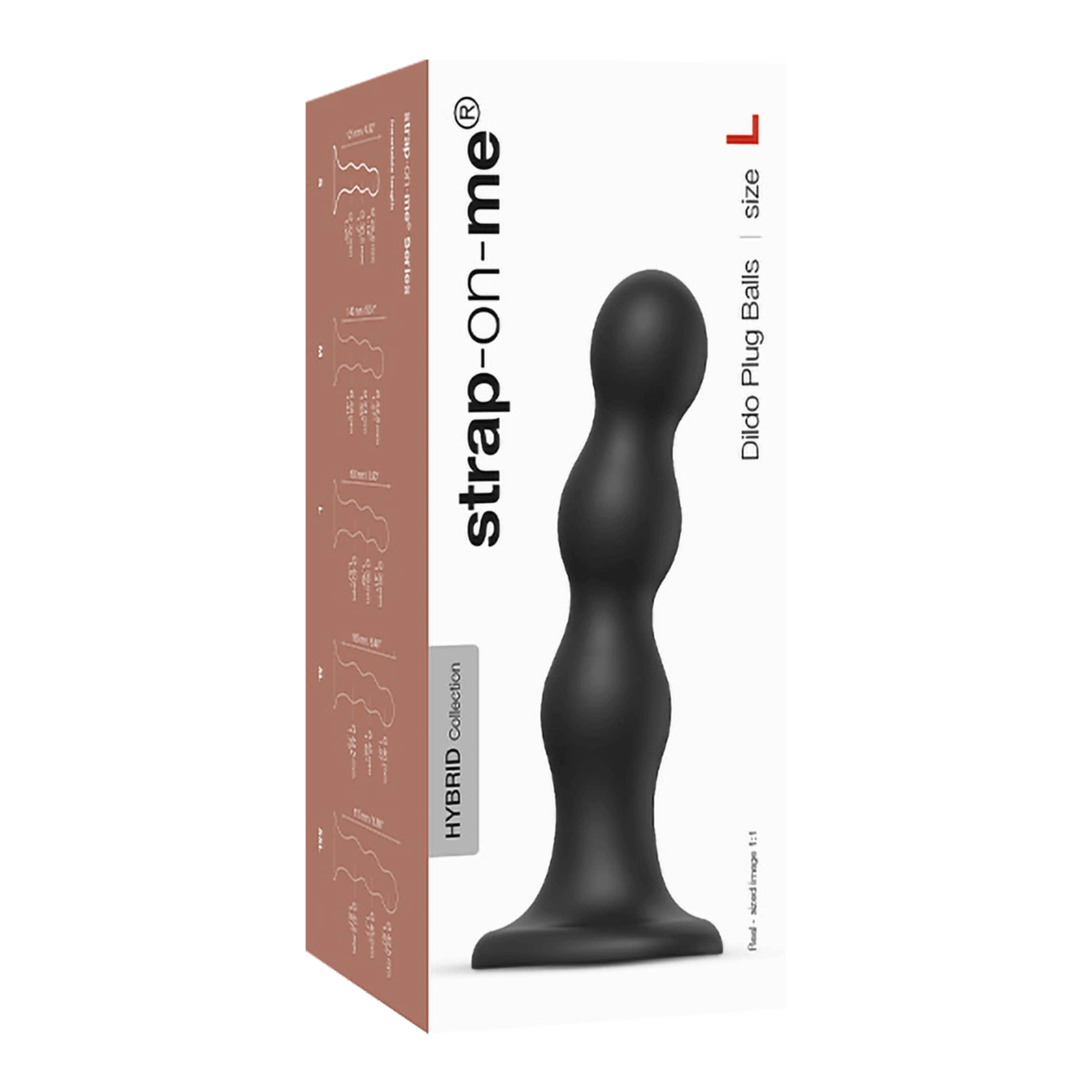 Dildo Plug Balls - Größe L, 16,5 cm