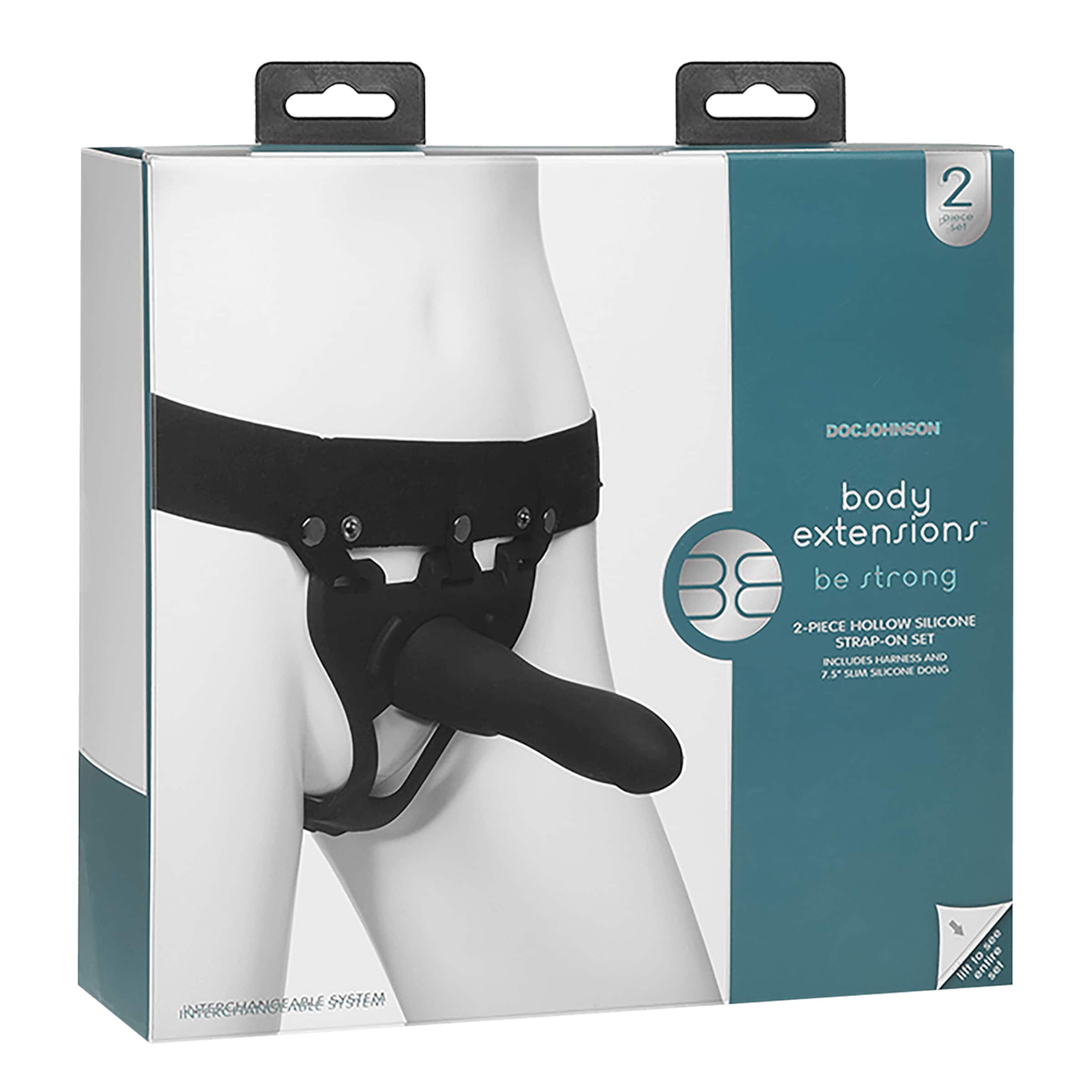 Body Extensions - Strong Silicone Harness, 19,1 cm
