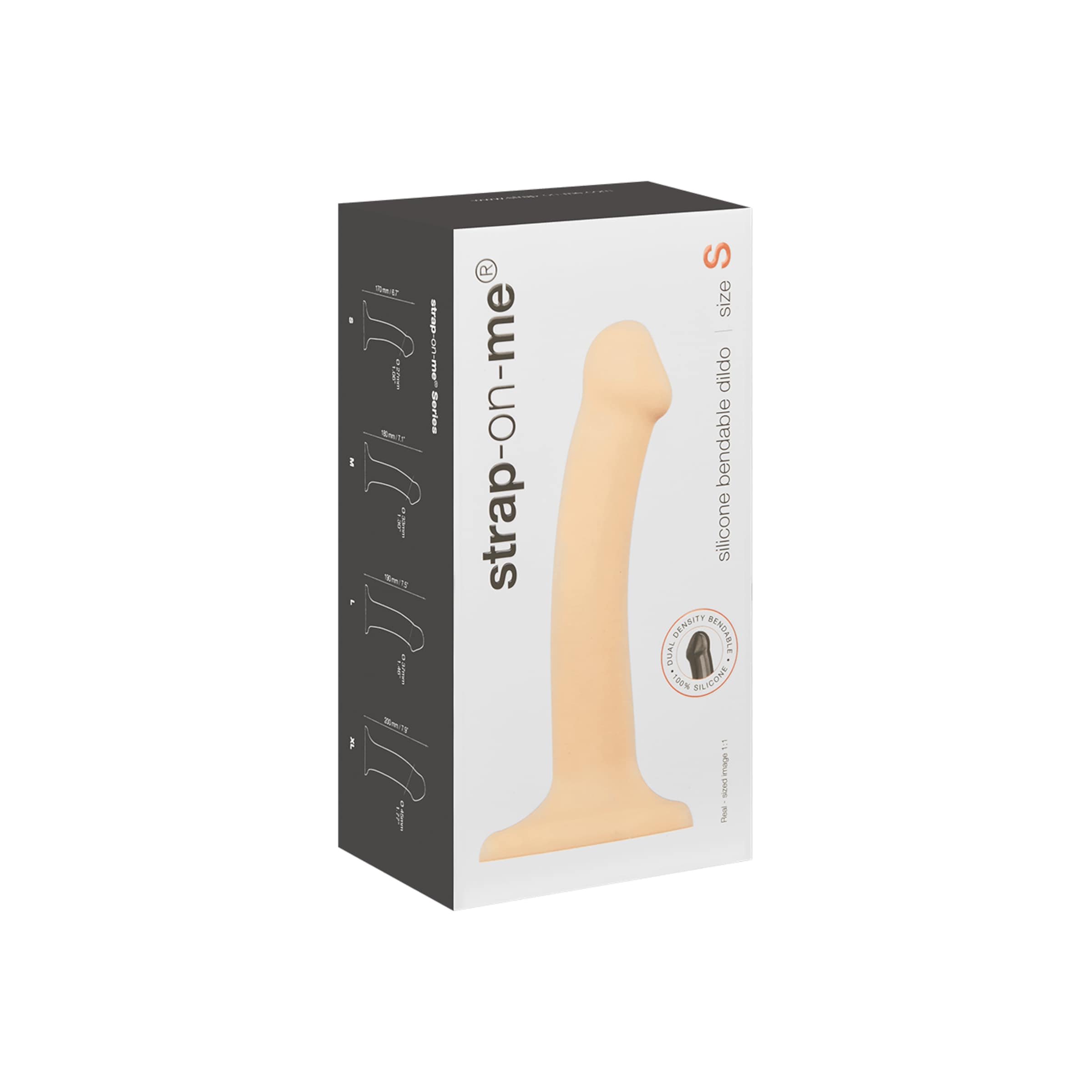 Silicone Bendable Dildo - Size S, 17 cm
