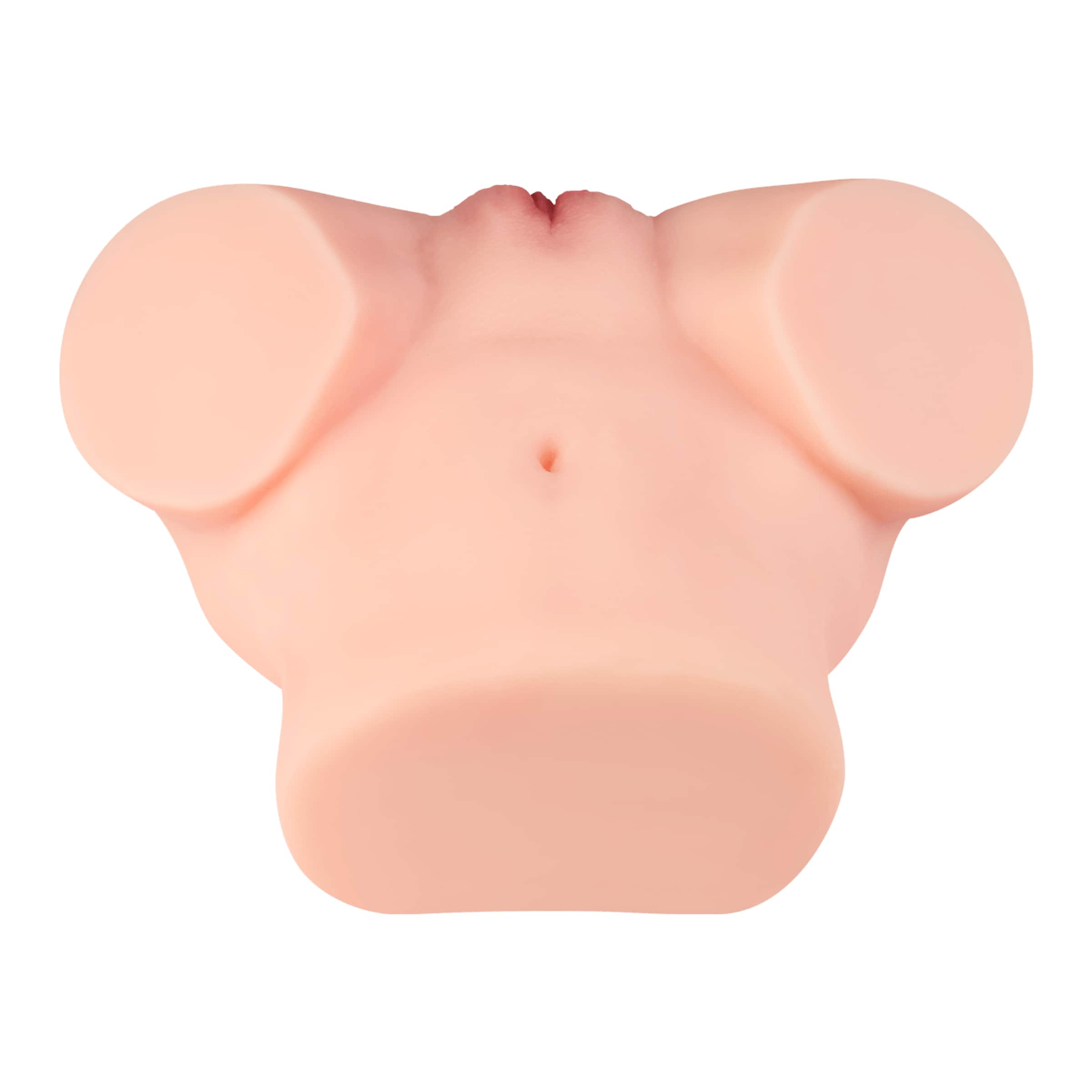 Naturnaher Masturbator mit 2 Liebesöffnungen, 22 cm