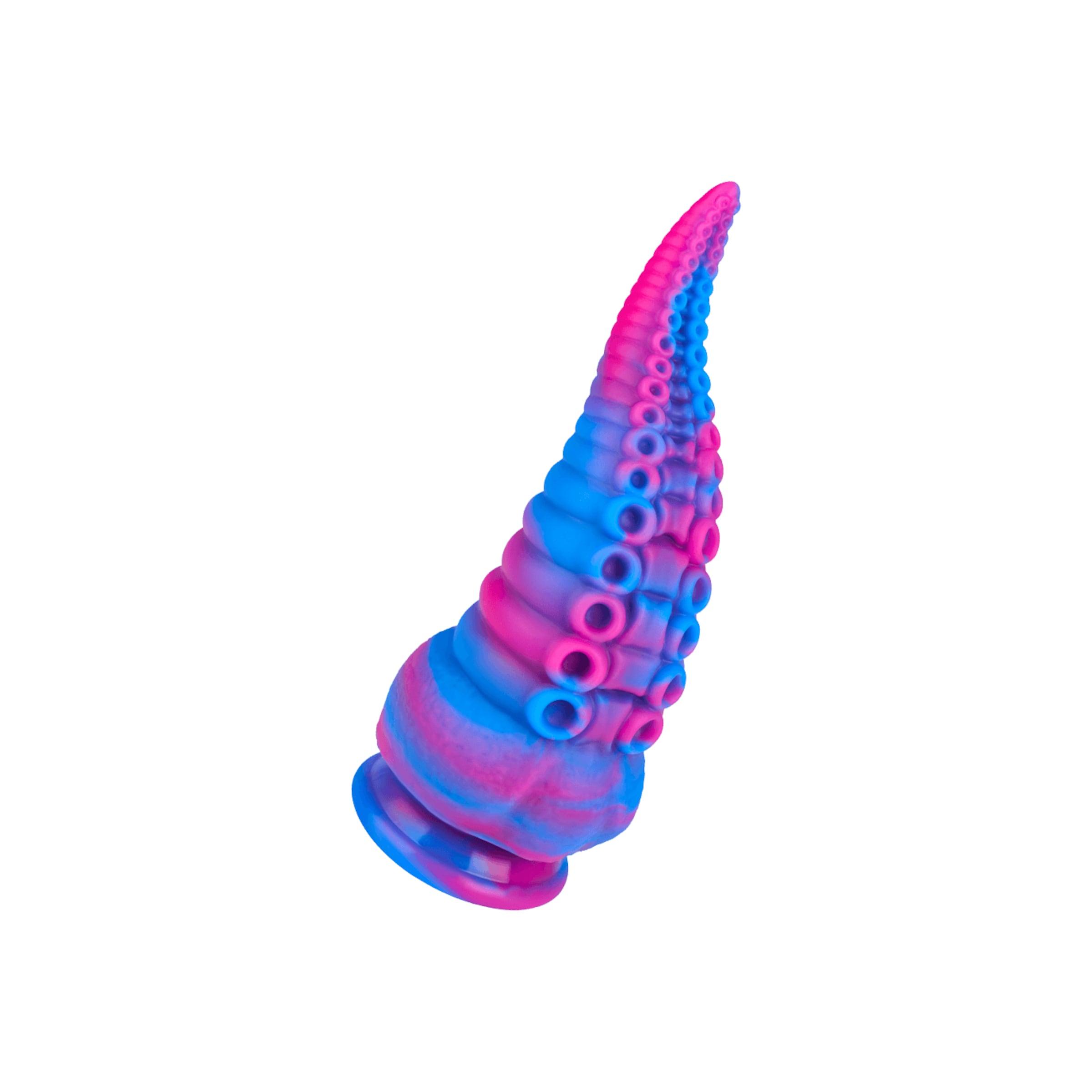 Strukturierter Tentakel-Dildo mit Saugfuß, 19,5 cm