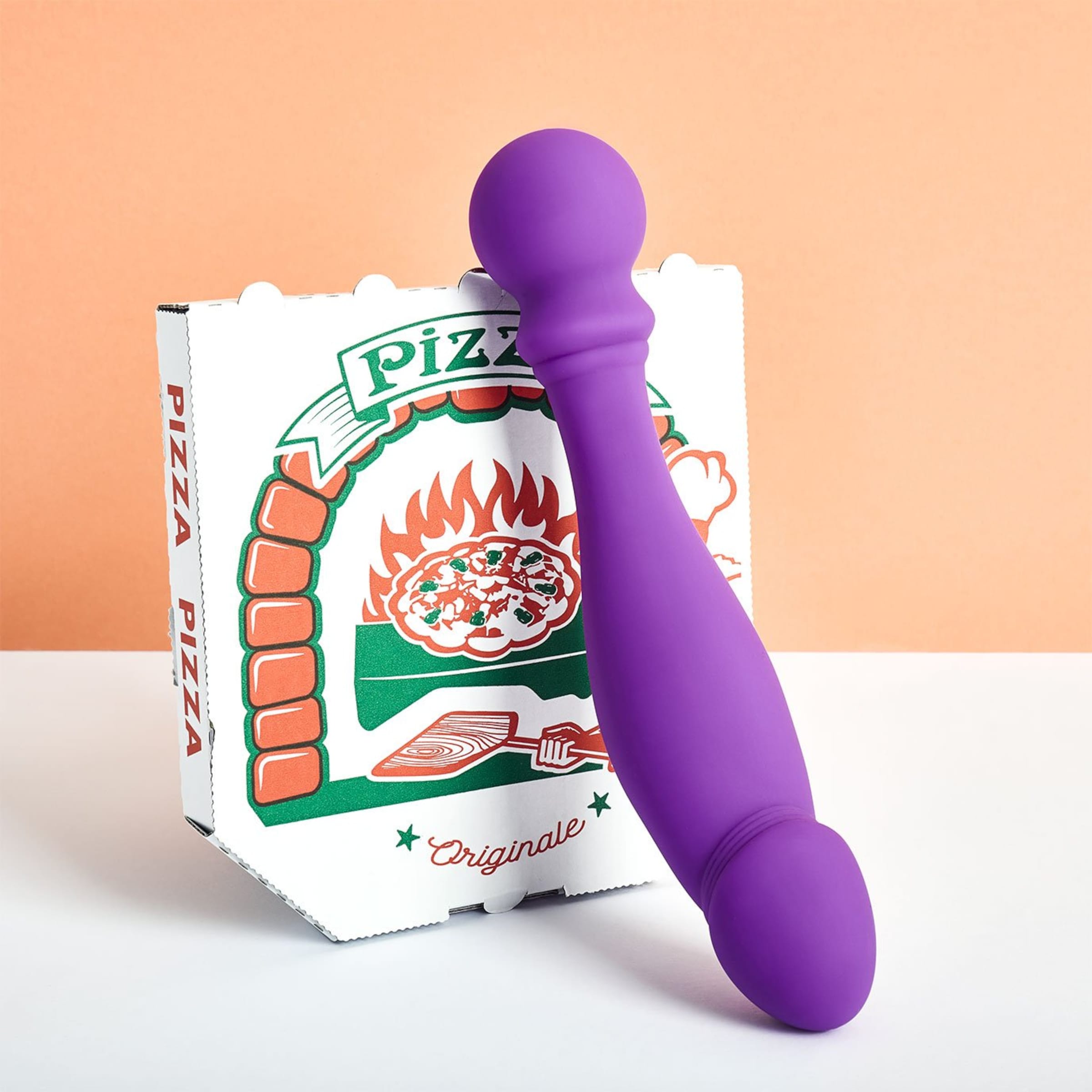 Doppelseitiger Silikon-Dildo, 18 cm