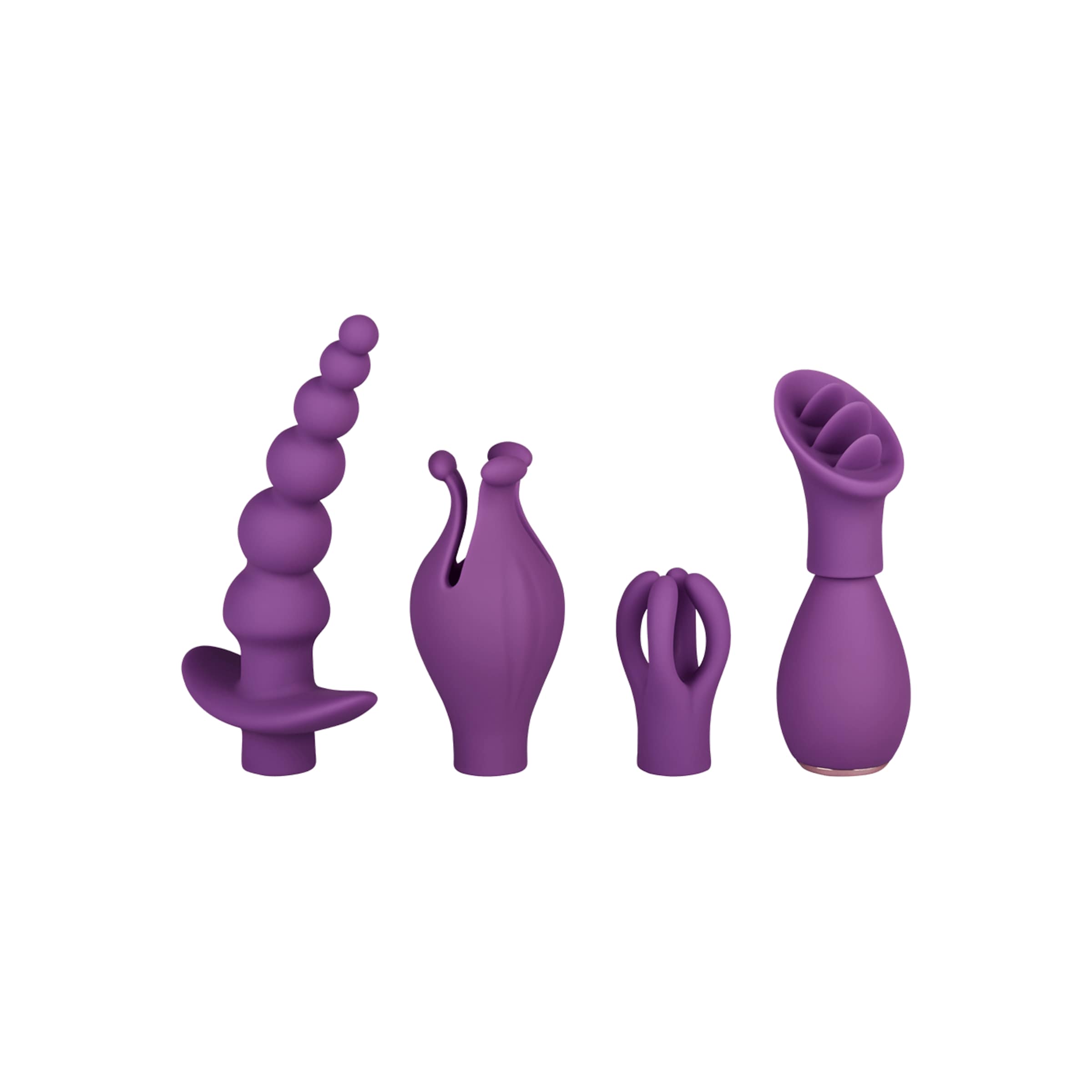 Vibrator Set mit 4 Aufsätzen, 20 cm