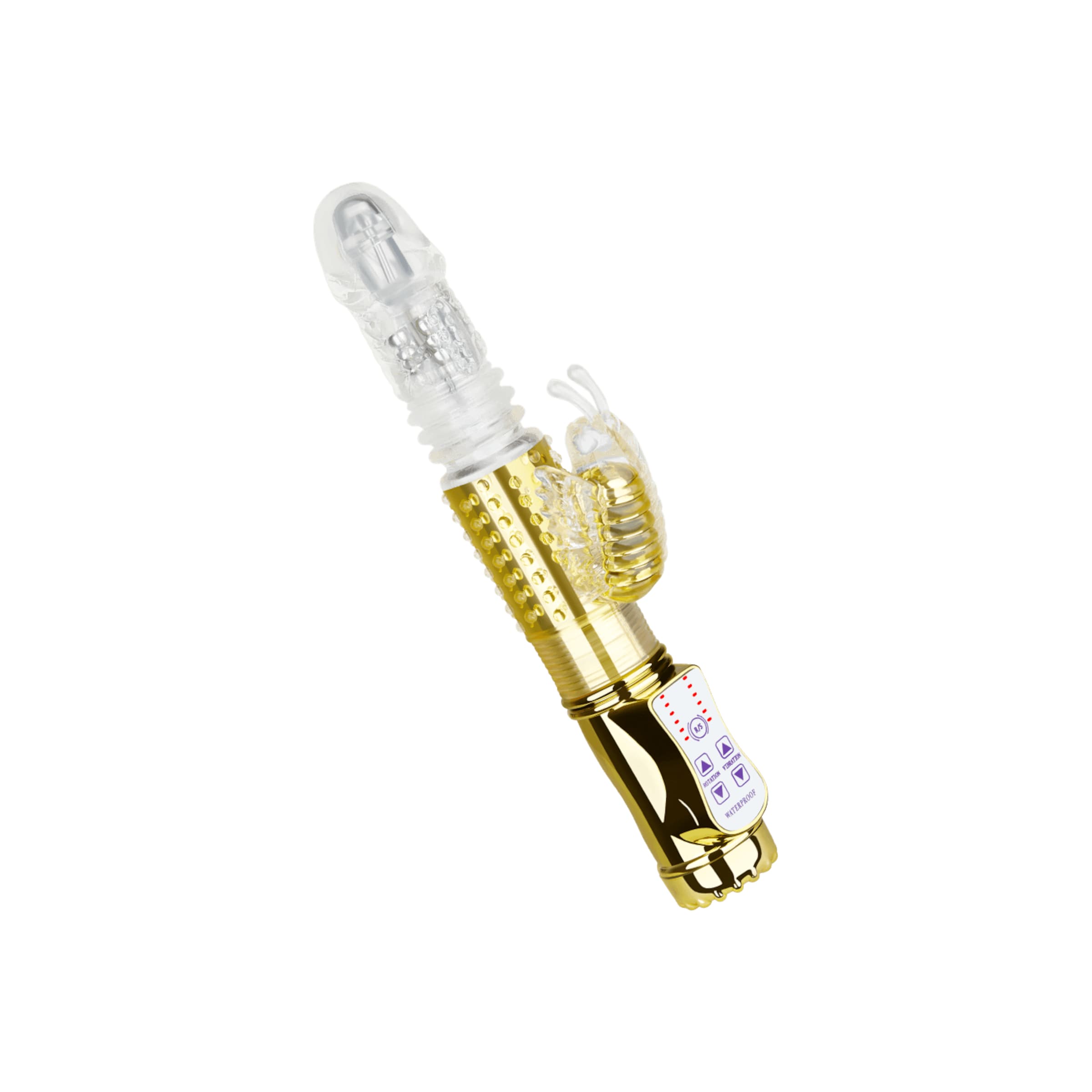 Stoßender Perlen vibrator, 25,5 cm
