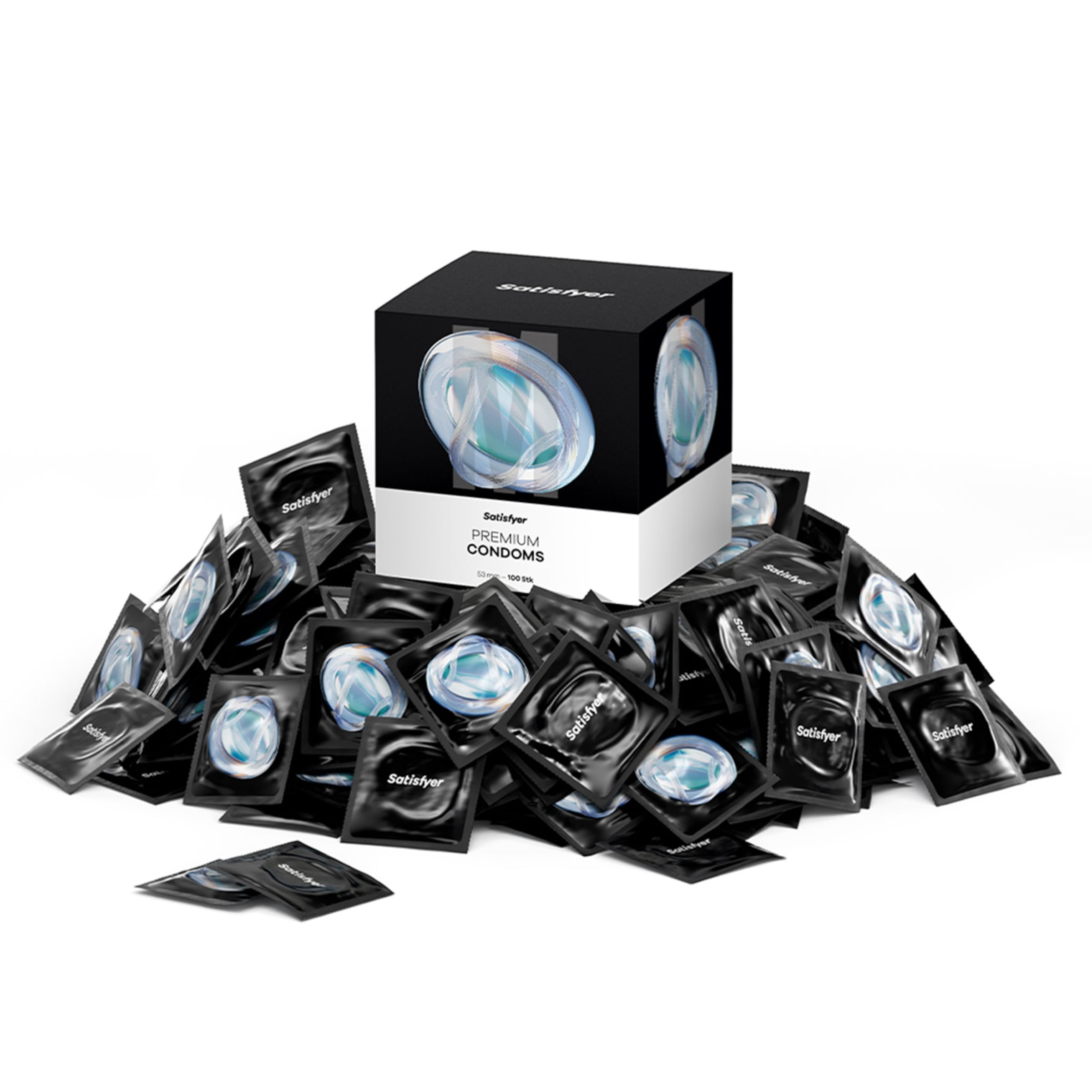 Satisfyer Kondome M, 100 Stück, 53 mm
