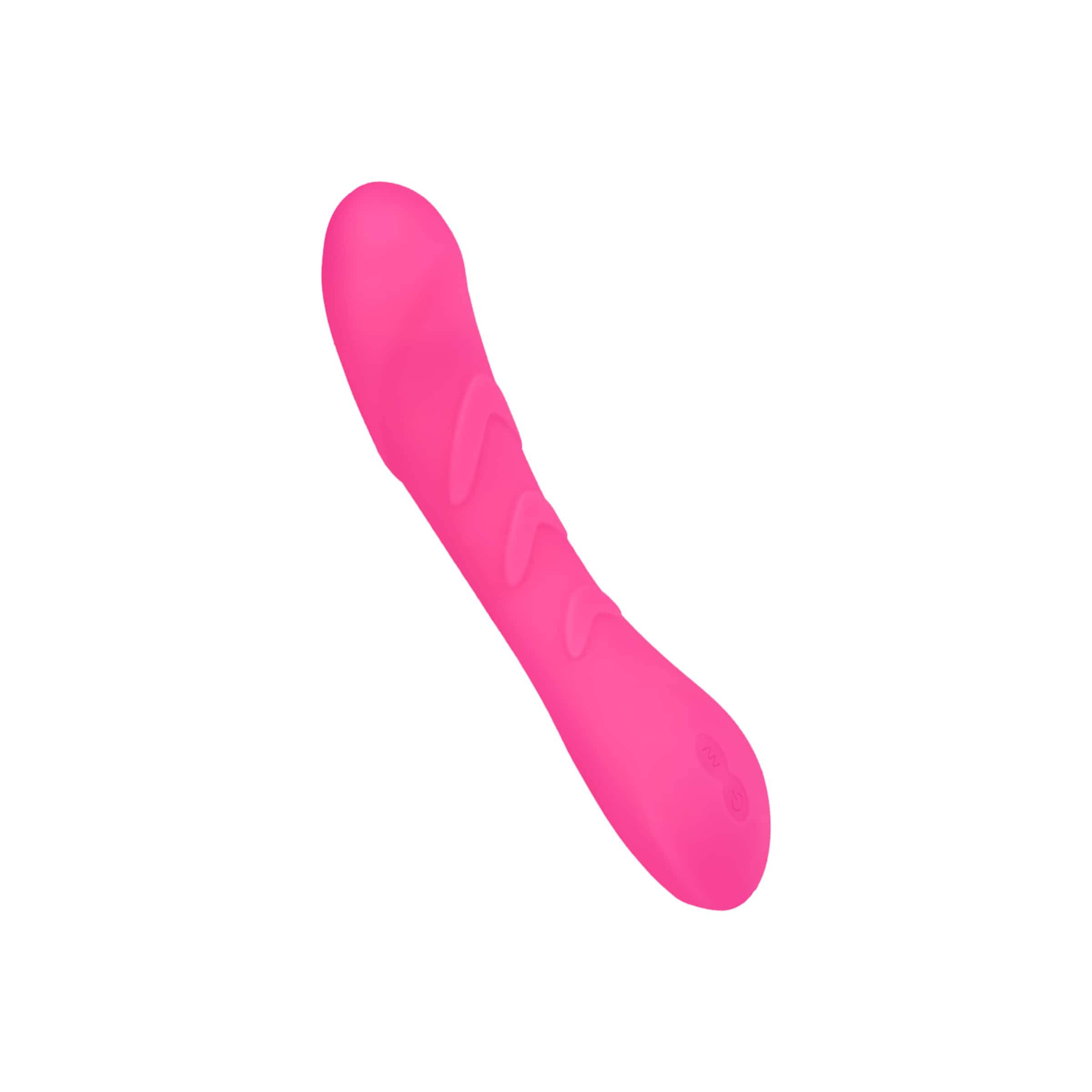 Strukturierter G-Punkt-Vibrator aus Silikon, 18 cm