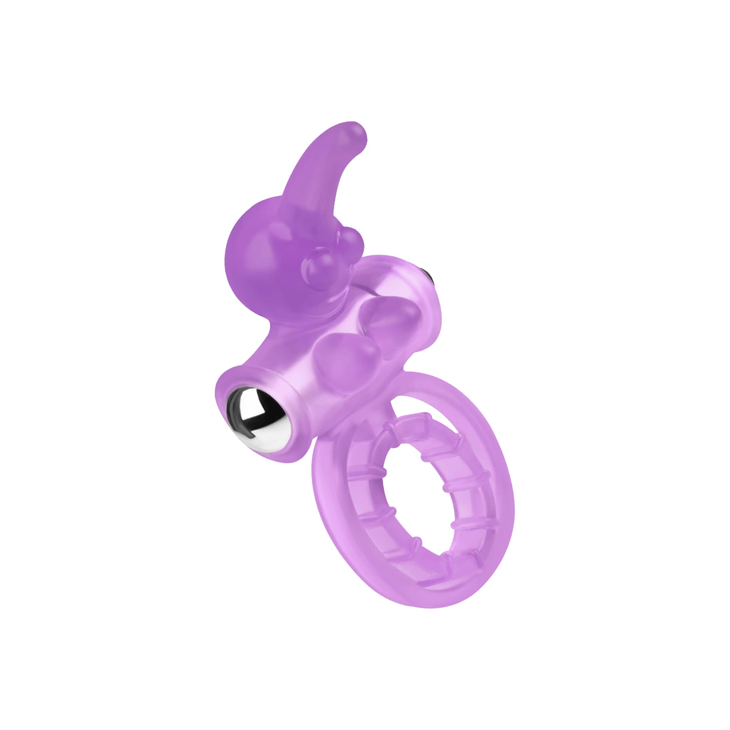 Penis- und Hodenring mit Klitorisreizer, 3   8 cm