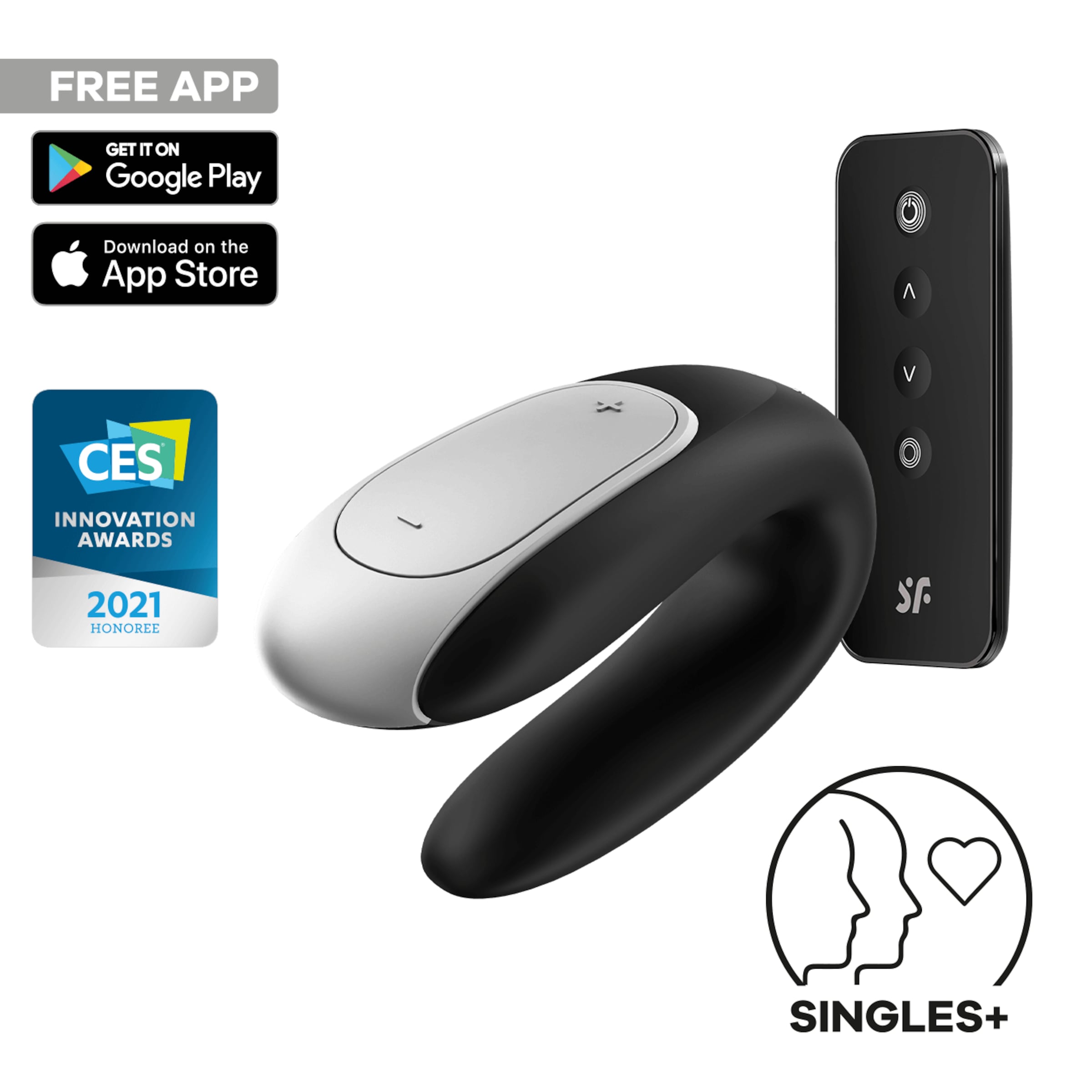 Satisfyer Double Fun Connect App, 9,5 cm, mit Fernbedienung
