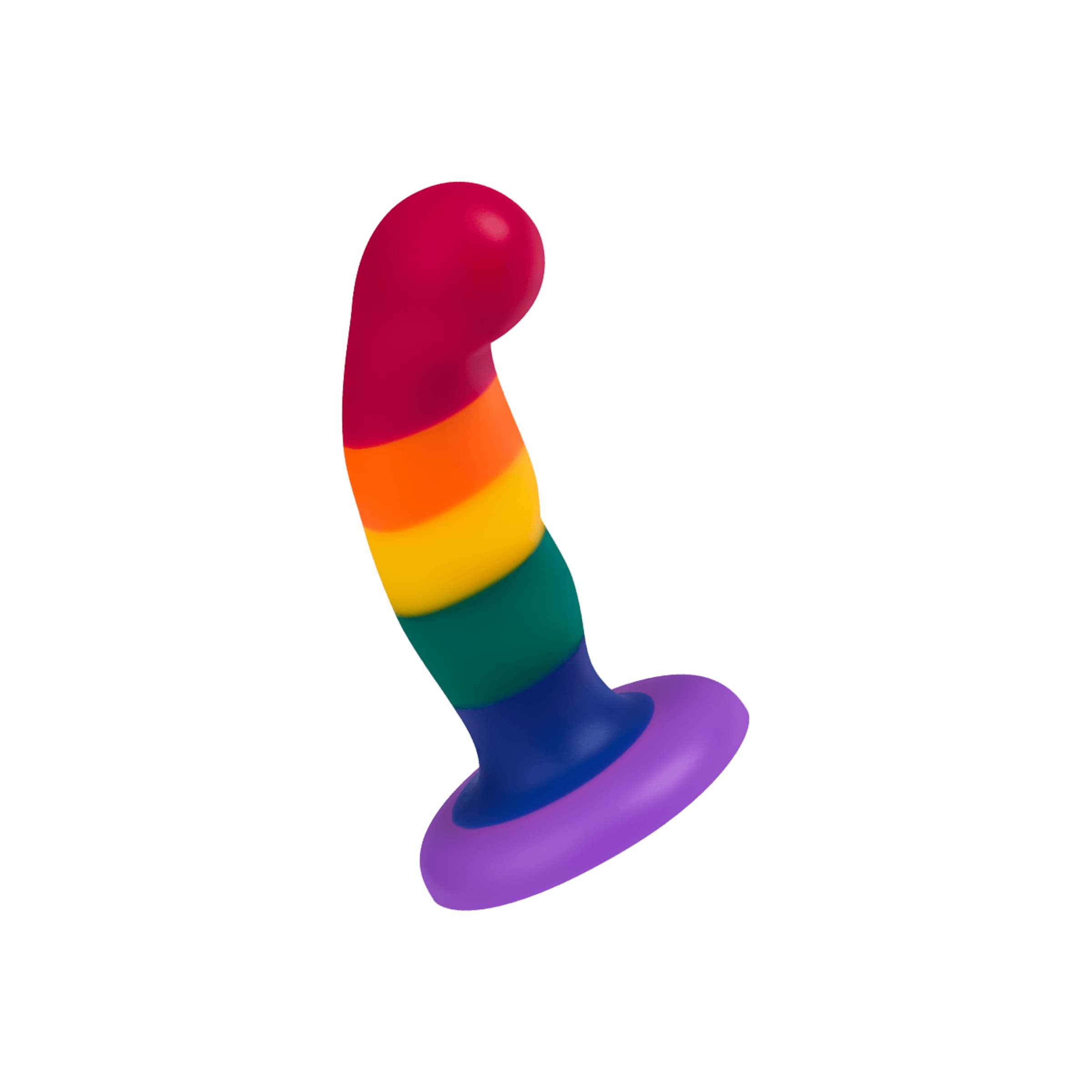 Bunter G-Punkt-Dildo mit Saugfuß, 14,2 cm