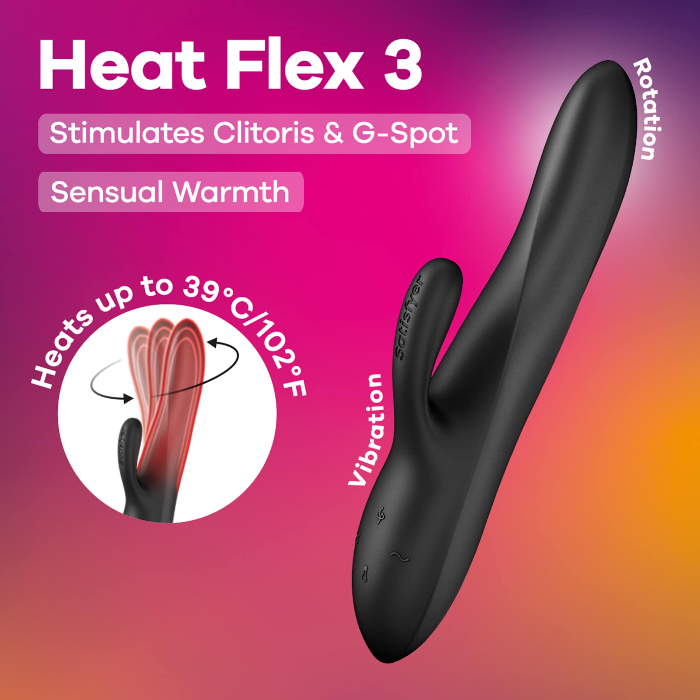 Satisfyer Heat Flex 3, 23 cm