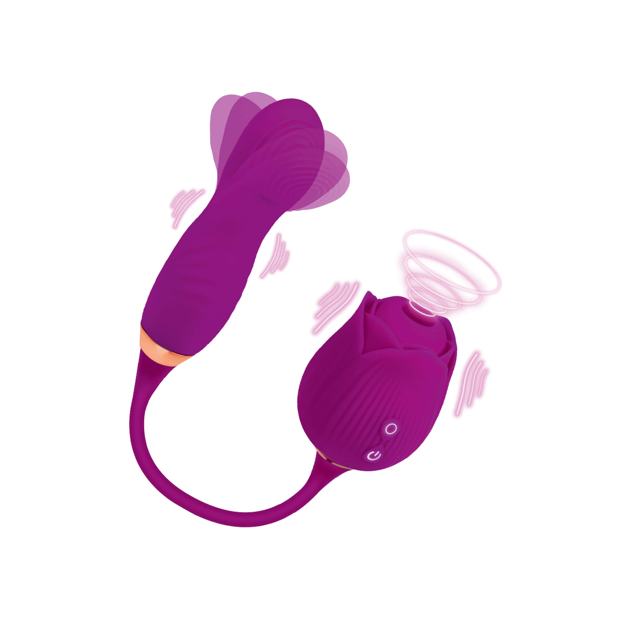 2-in-1 Vibrator Rosegasm, 36,8 cm