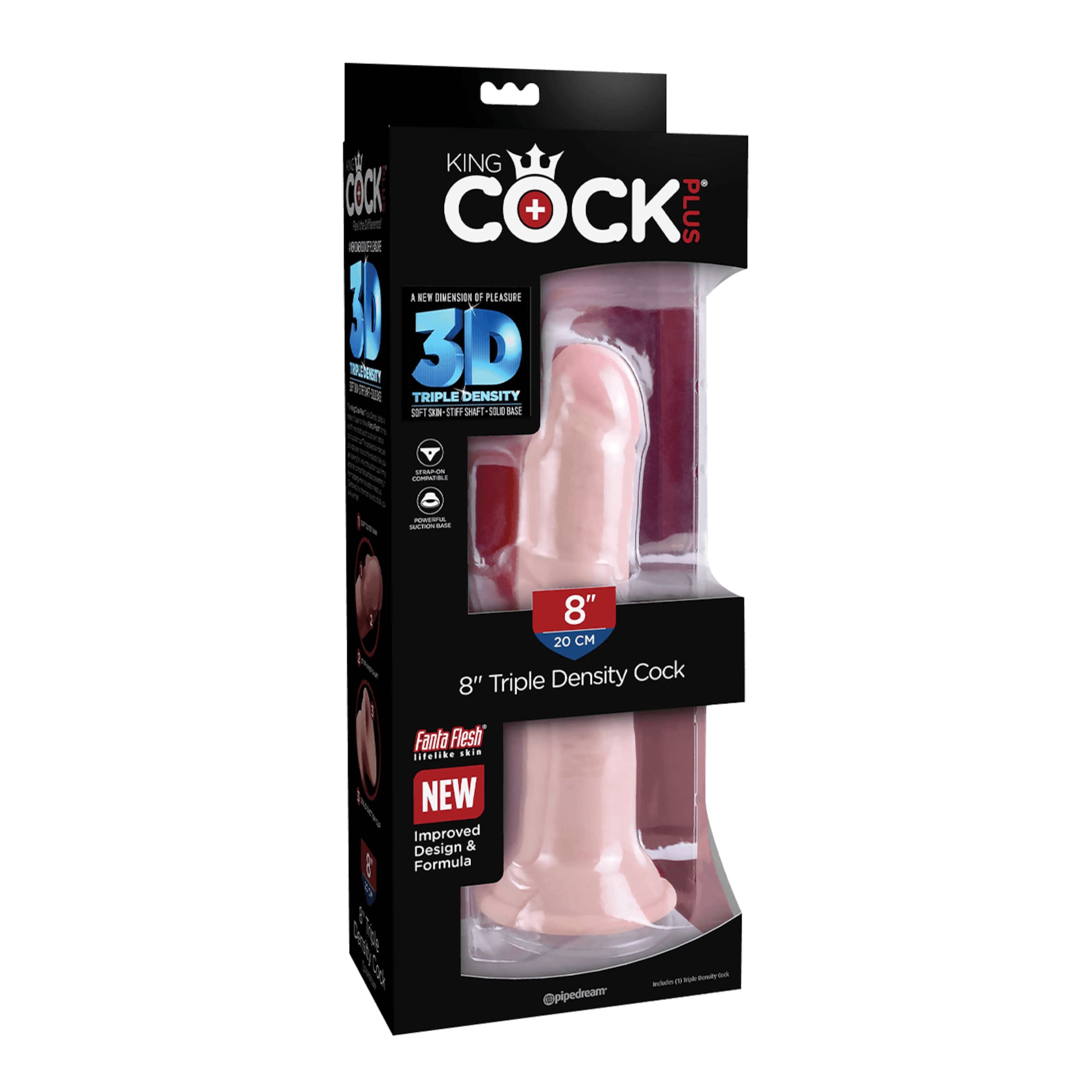 8 Inch Triple Density Cock, 23 cm