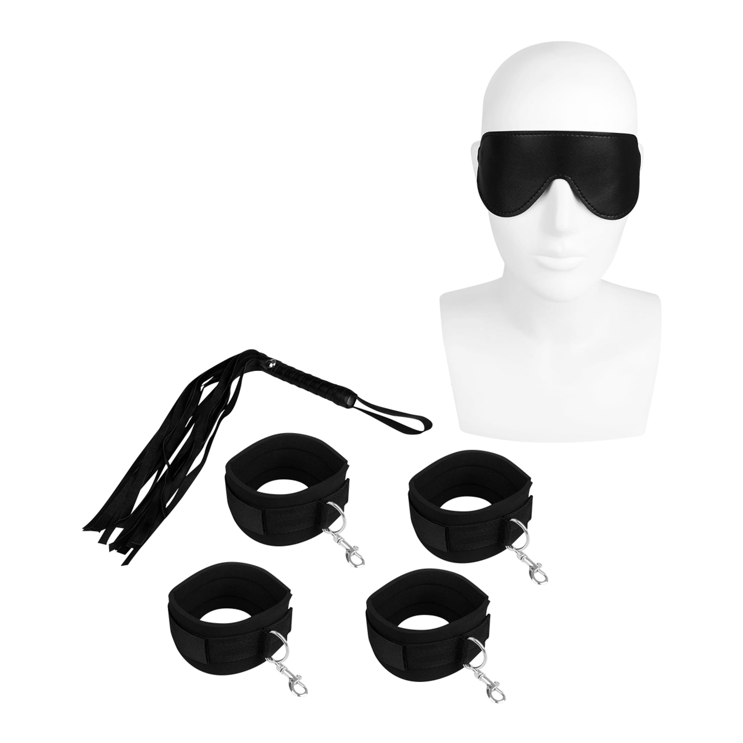 BDSM-Fessel-Set fürs Bett, 10 tlg.