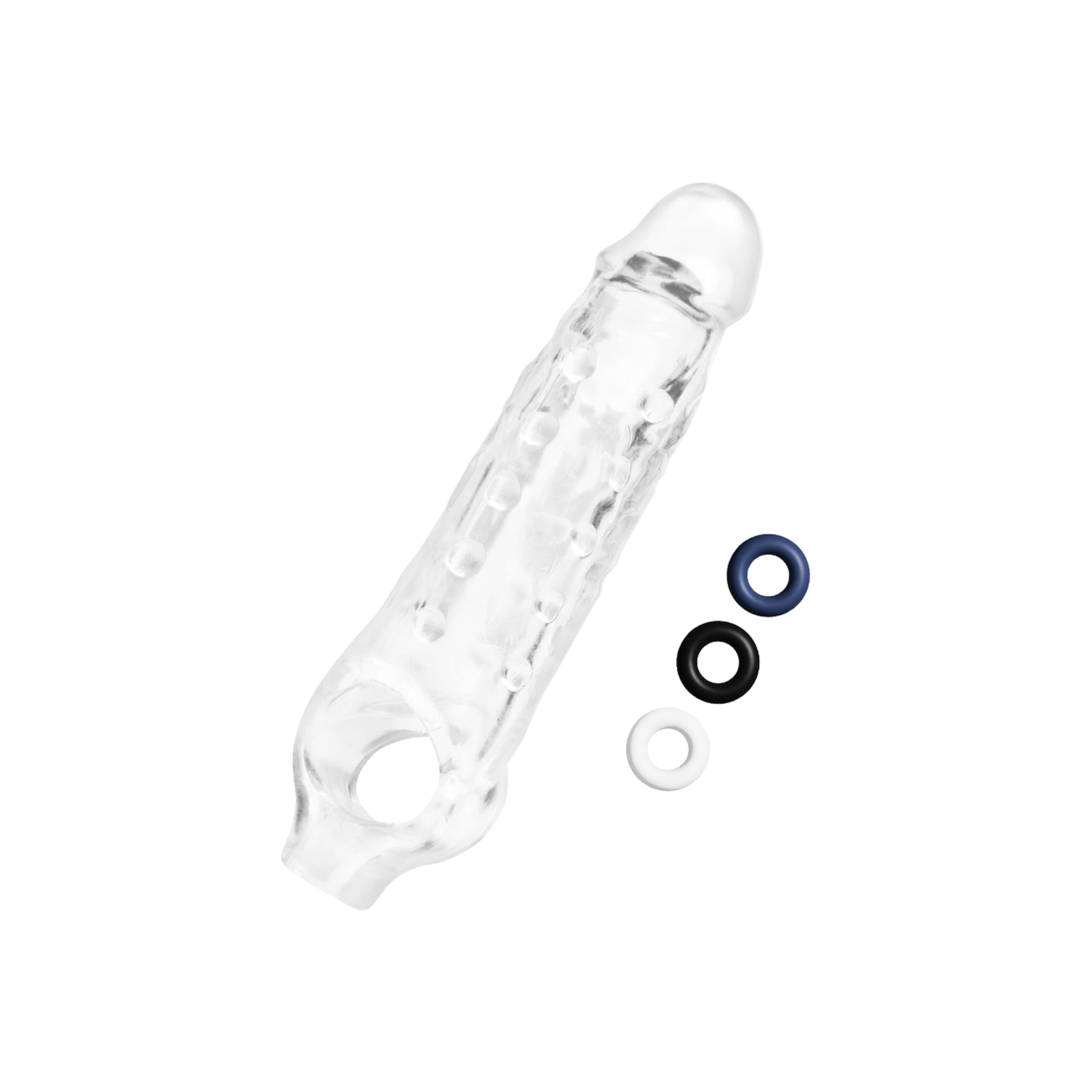 1' See-Thru Stretch Penis Extender, 22 cm