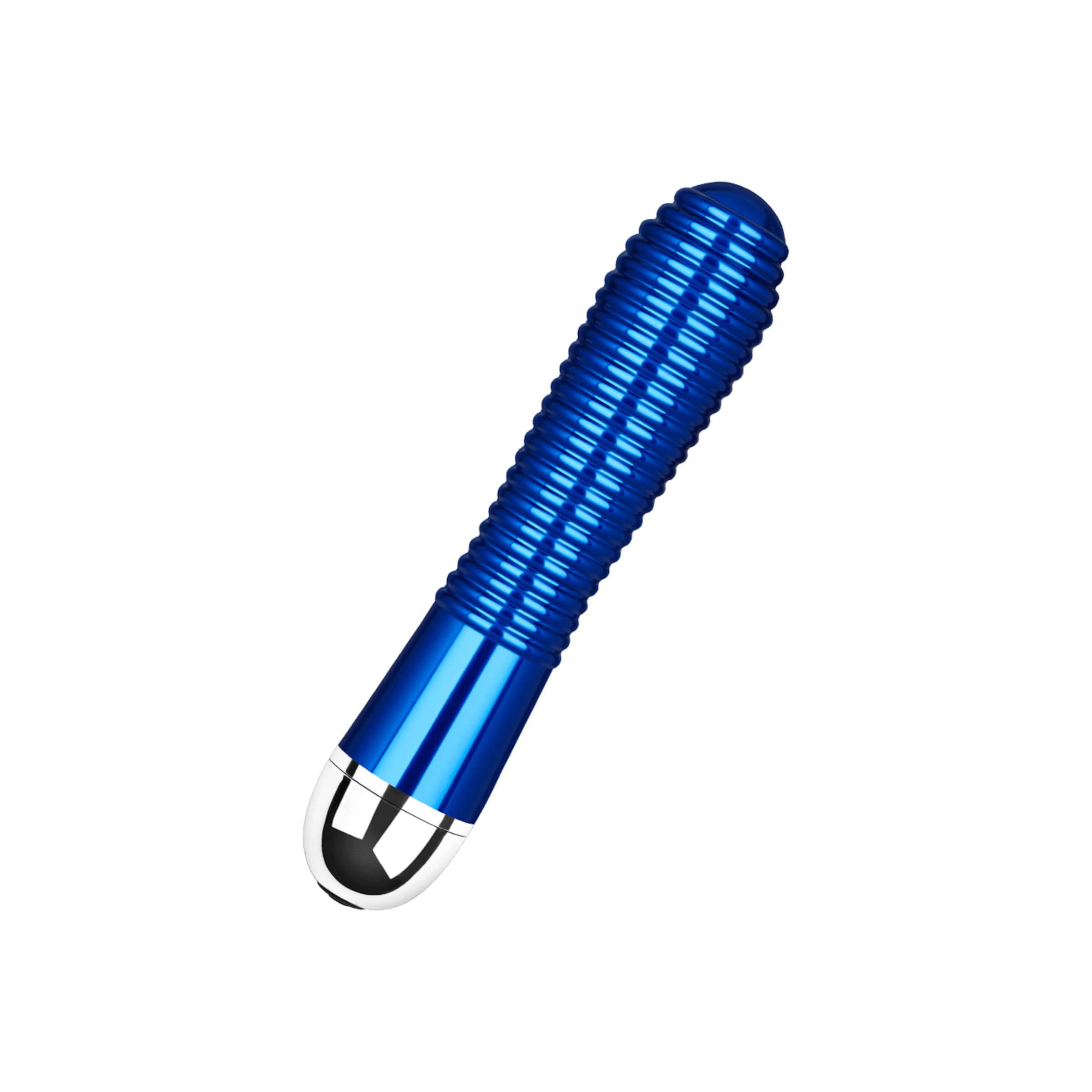 Gerippter Metall-Vibrator, 16,5 cm