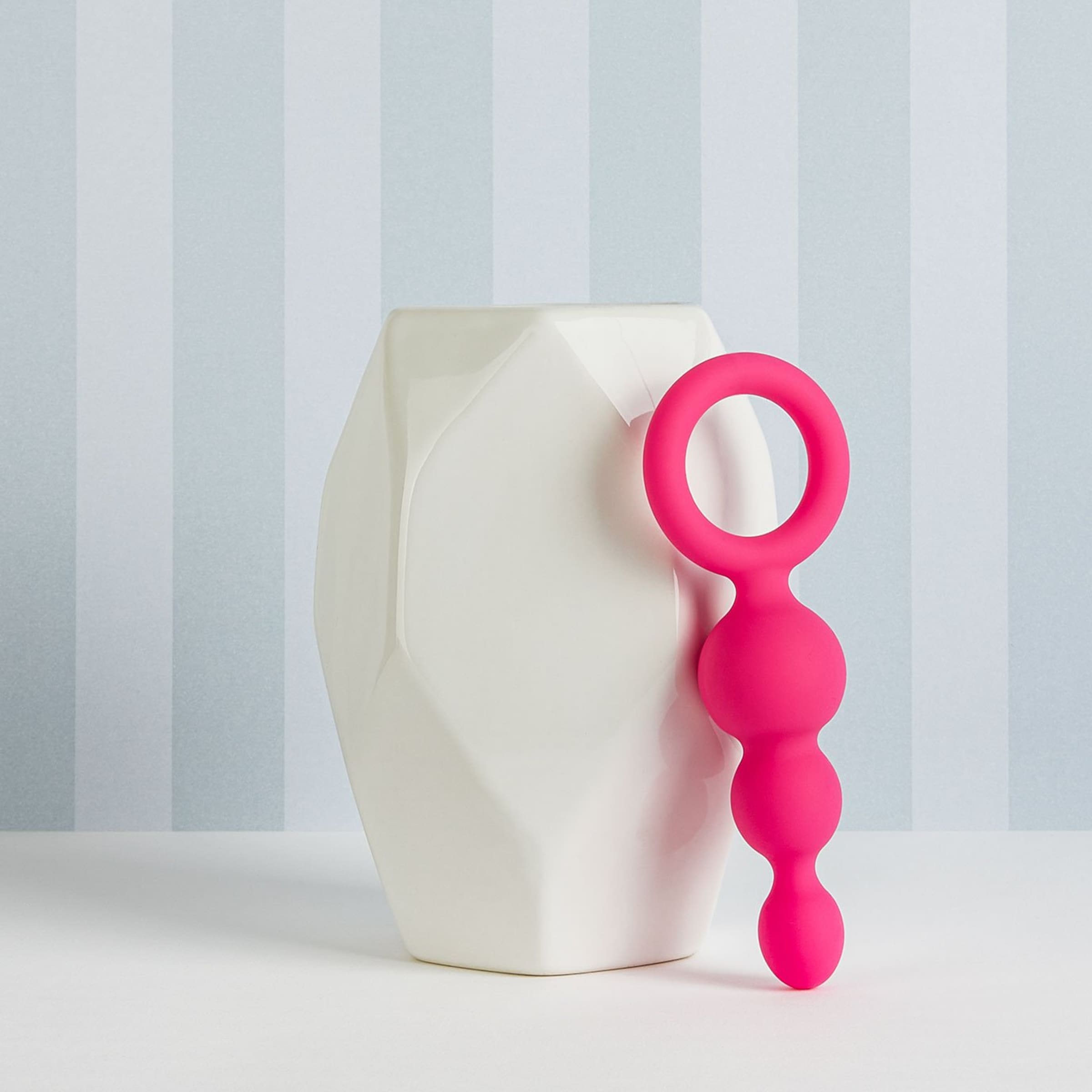 Silikon-Analplug mit Haltegriff, 13,5 cm