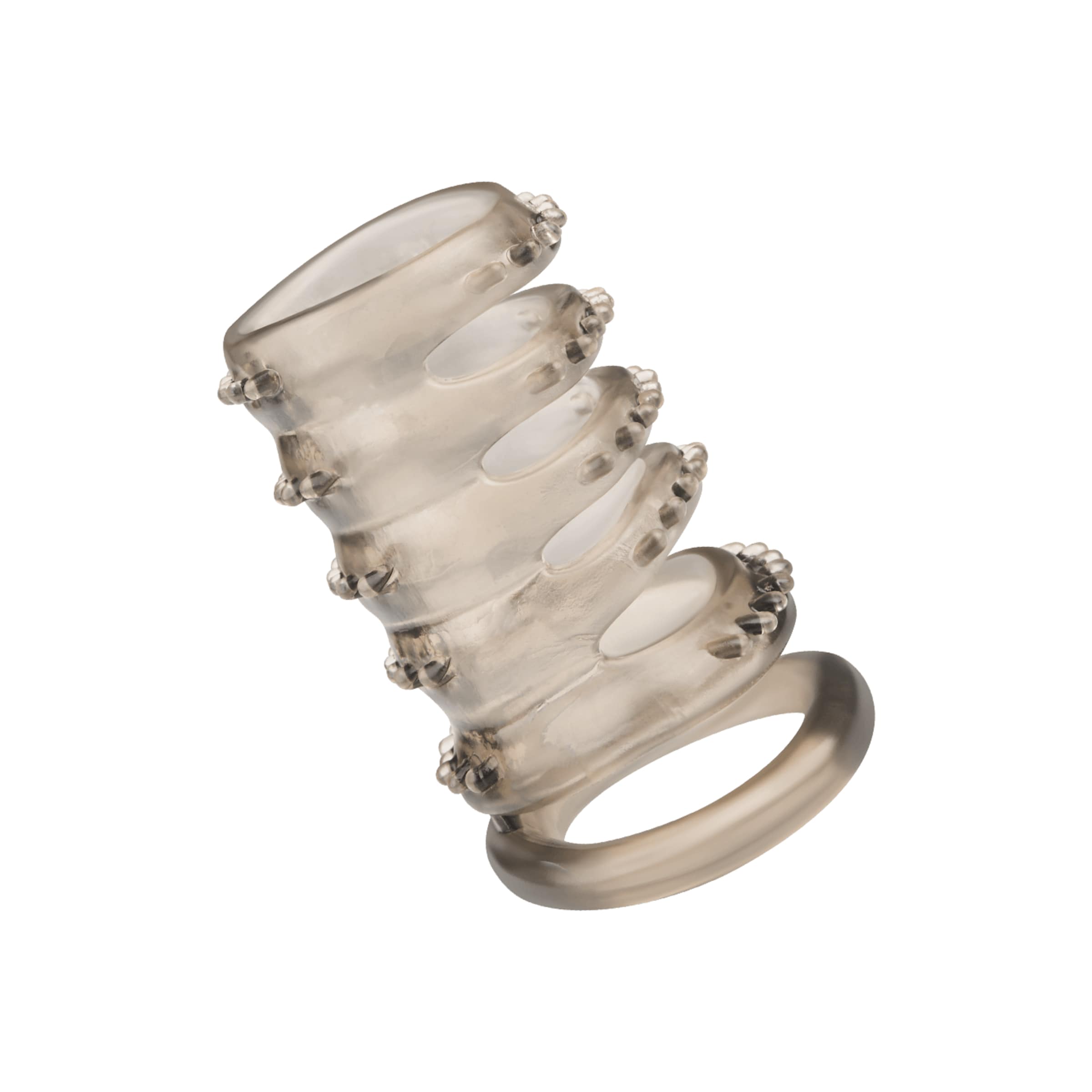 Genoppte Penishülle mit Hodenring, 5,5 cm