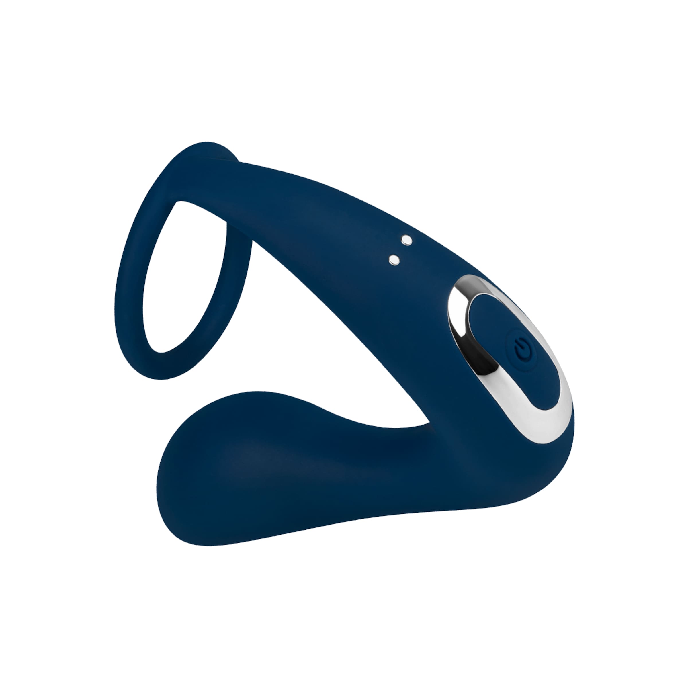 Silikon-Analvibrator mit integriertem Penisring, 12 cm