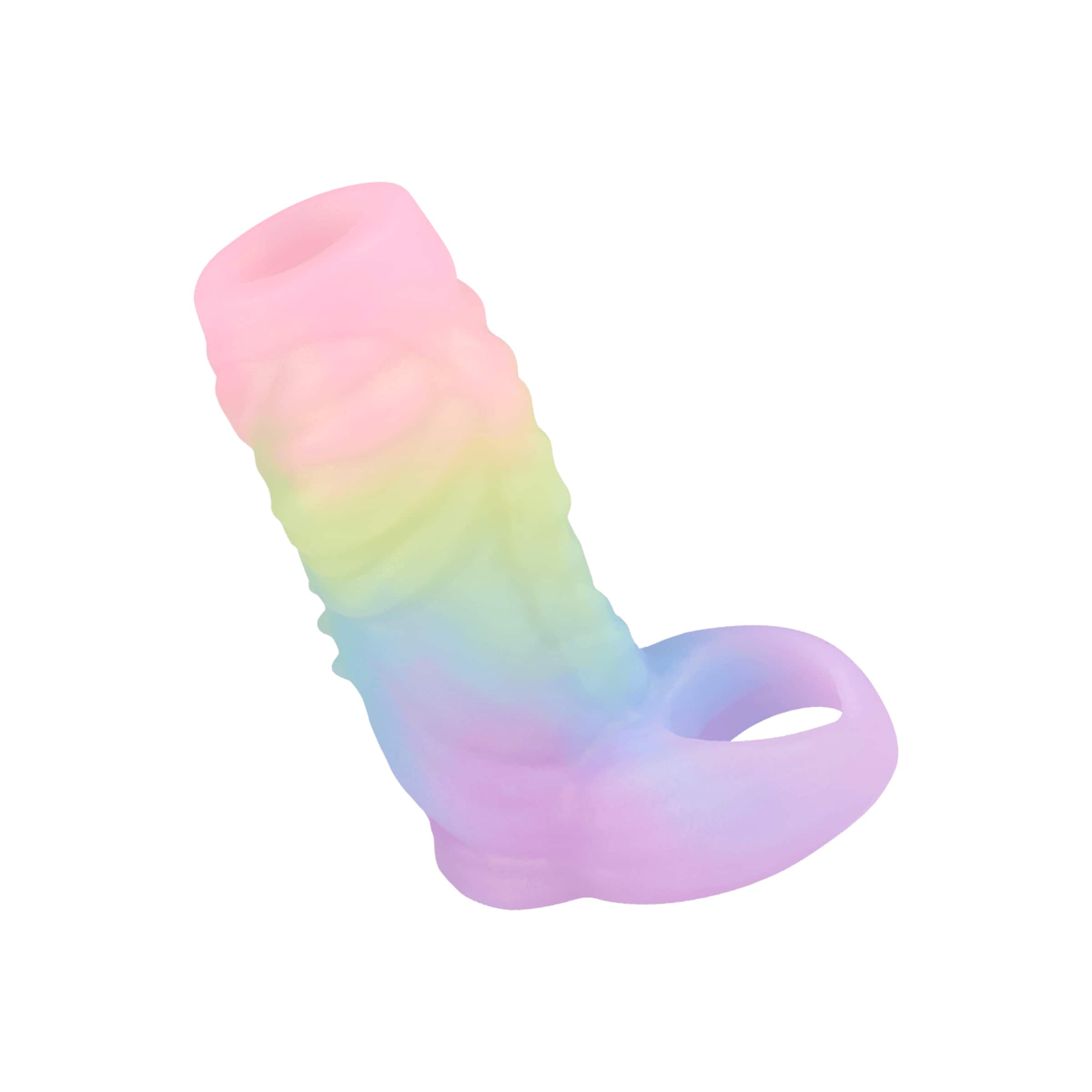 Monster-Penishülle mit strukturierter Oberfläche, 15 cm