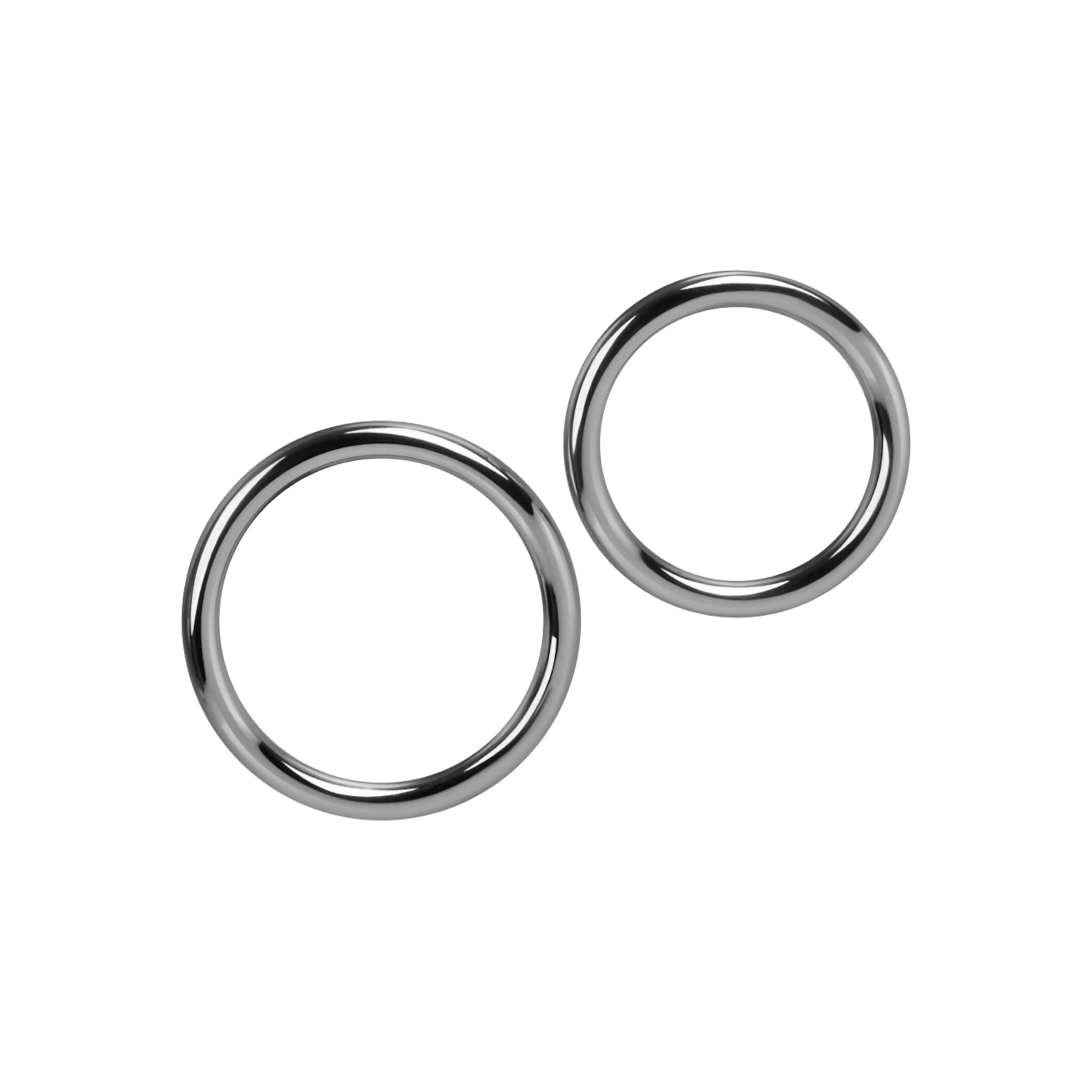 Penisring-Set aus Metall, 2 Teile, 4,6   5,2 cm