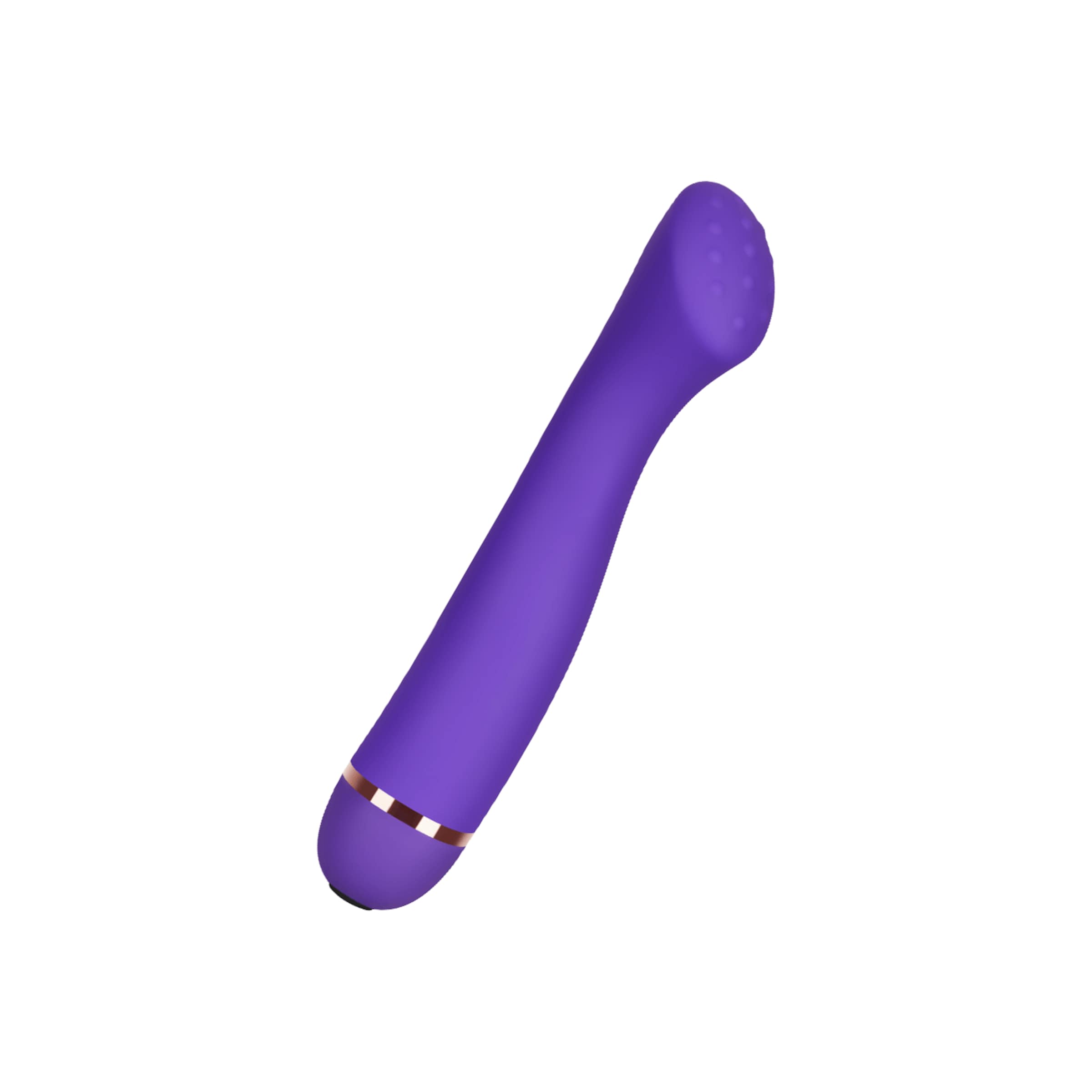 G-Punkt-Vibrator mit genoppter Spitze aus Silikon, 18 cm