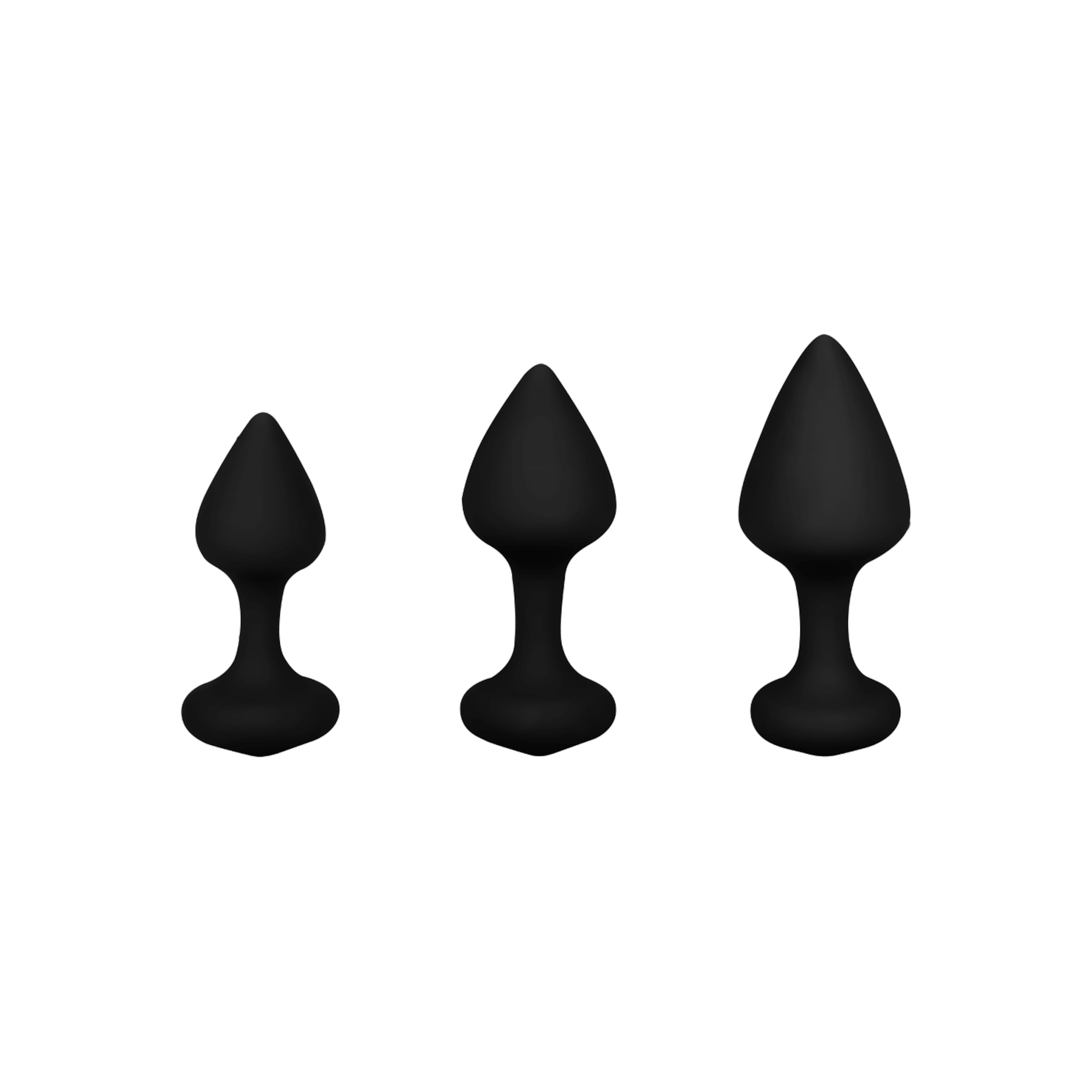 Bibi Butt Plug Set, 3 Teile, 7,5 9,5 cm