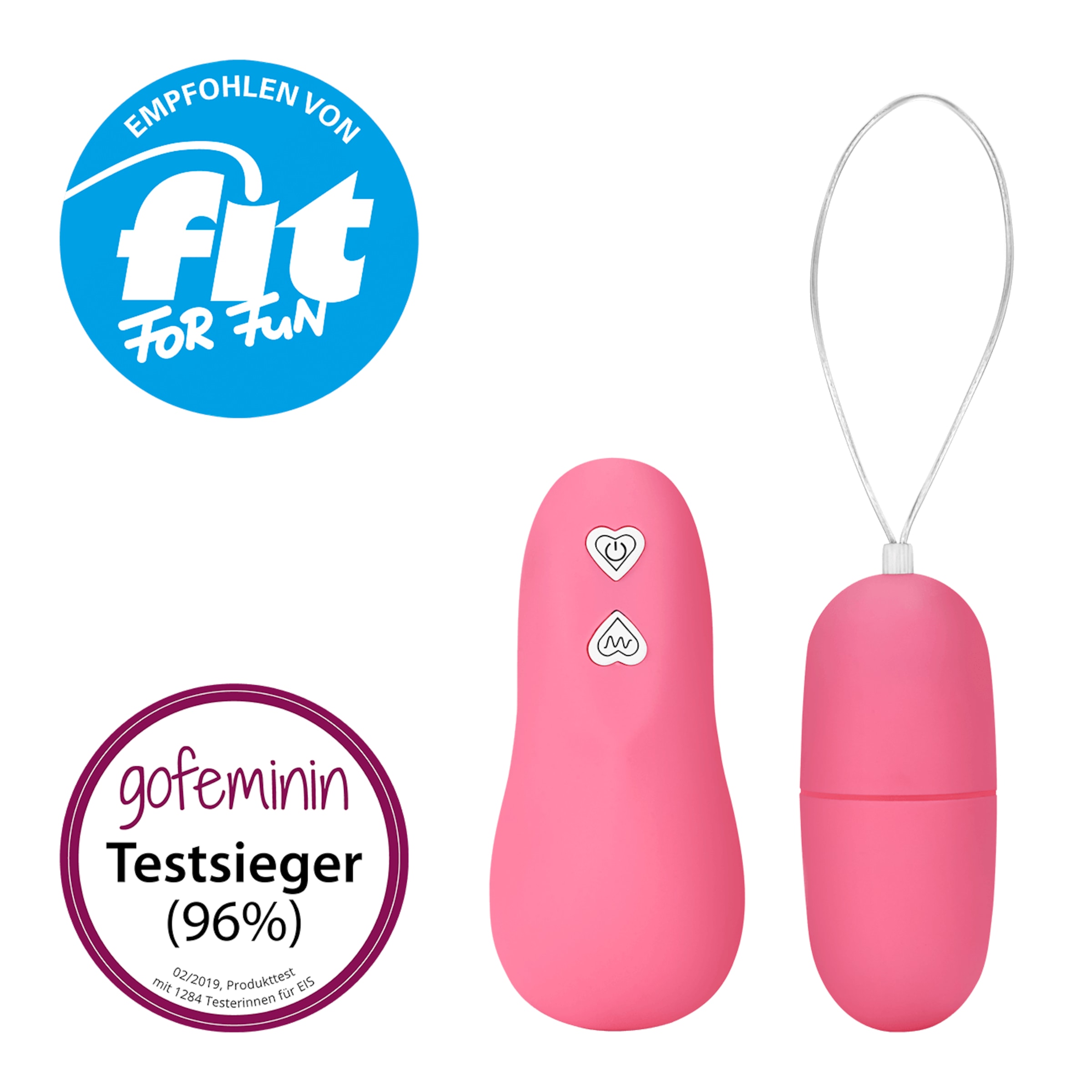 Vibro-Ei mit Funk fernbedienung, 7,5 cm